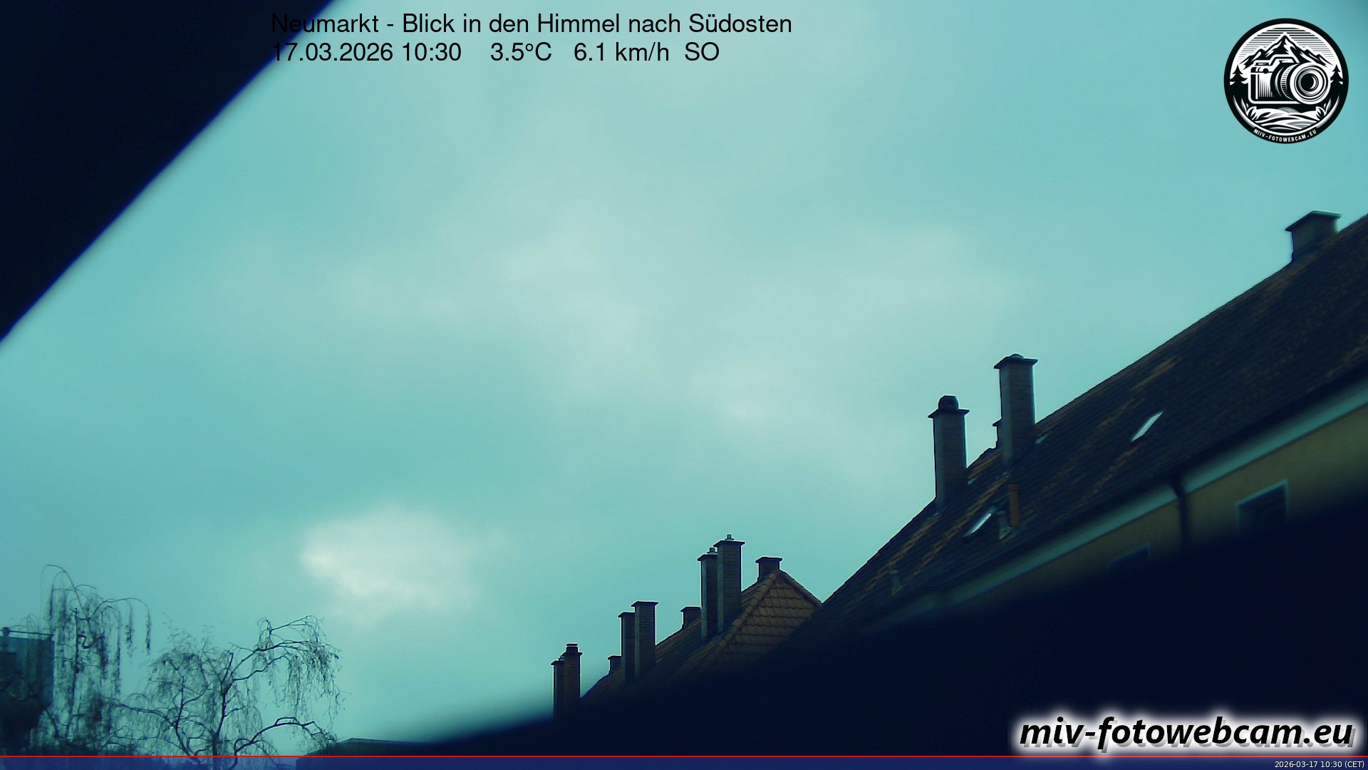 Archiv Foto Neumarkt in der Oberpfalz: Wetter-Webcam Richtung Südosten