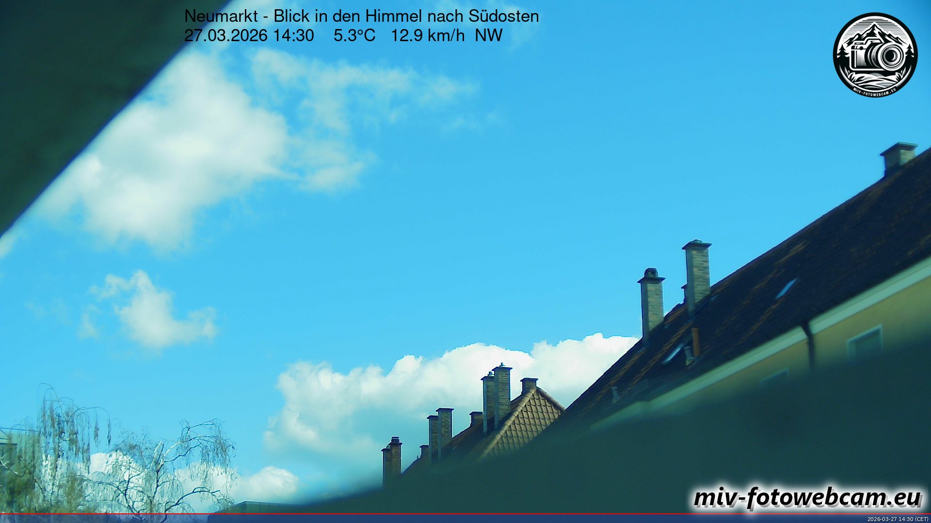 Archiv Foto Neumarkt in der Oberpfalz: Wetter-Webcam Richtung Südosten