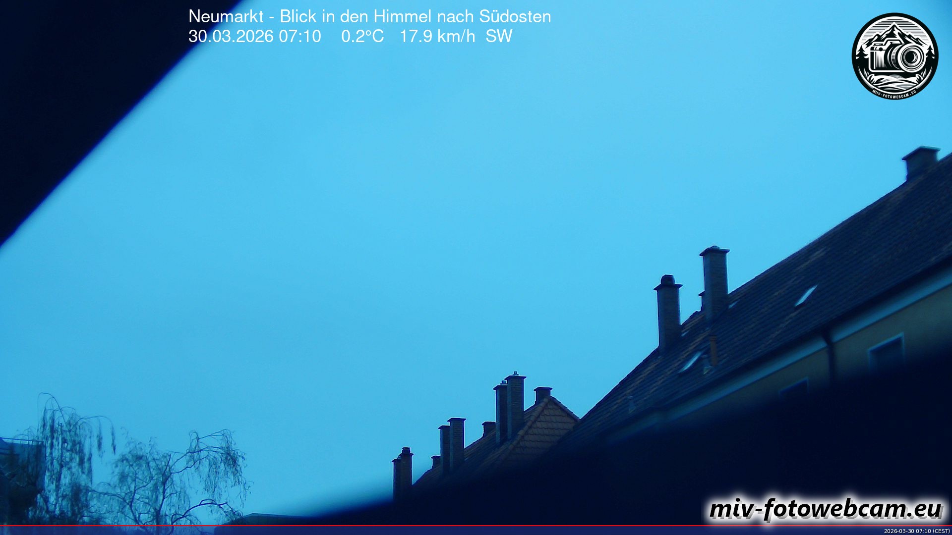 Archiv Foto Neumarkt in der Oberpfalz: Wetter-Webcam Richtung Südosten