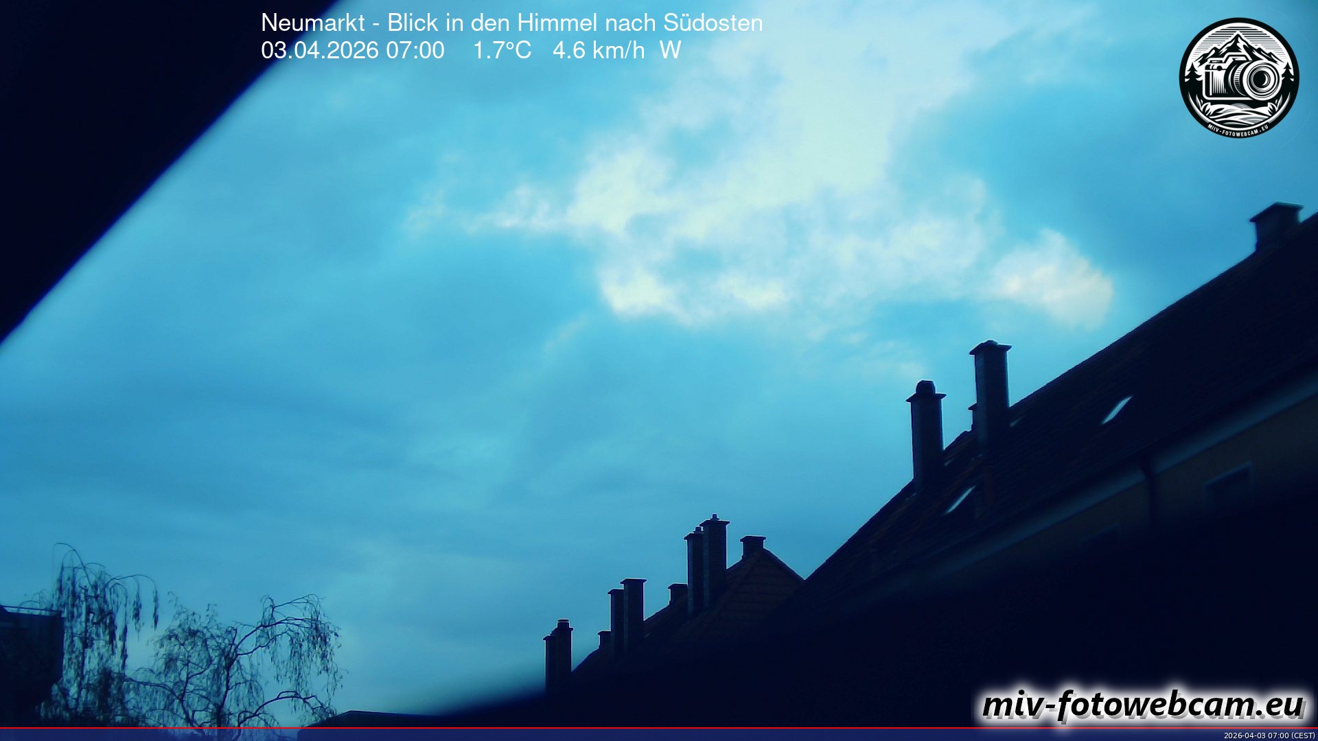 Archiv Foto Neumarkt in der Oberpfalz: Wetter-Webcam Richtung Südosten