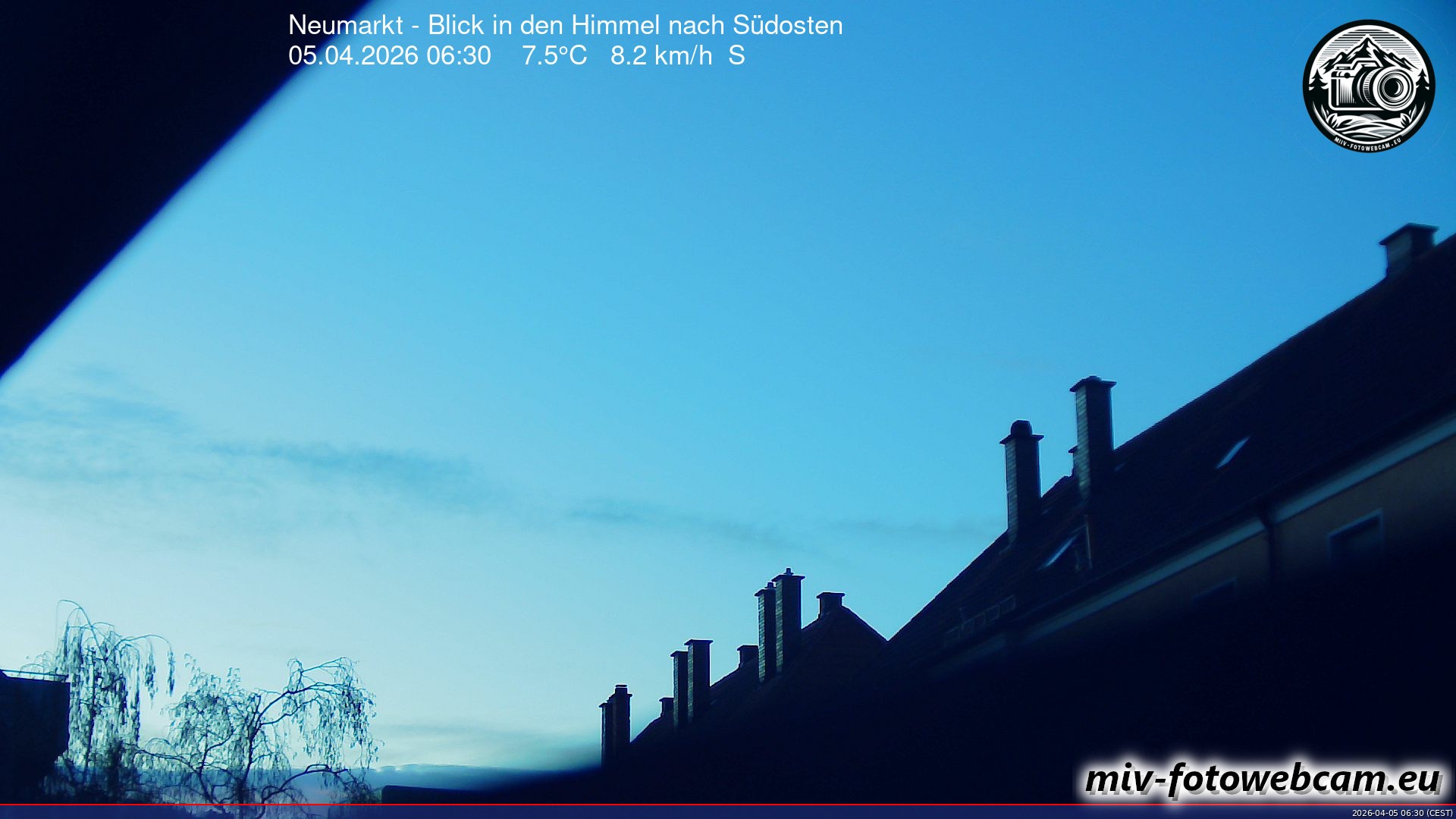 Archiv Foto Neumarkt in der Oberpfalz: Wetter-Webcam Richtung Südosten