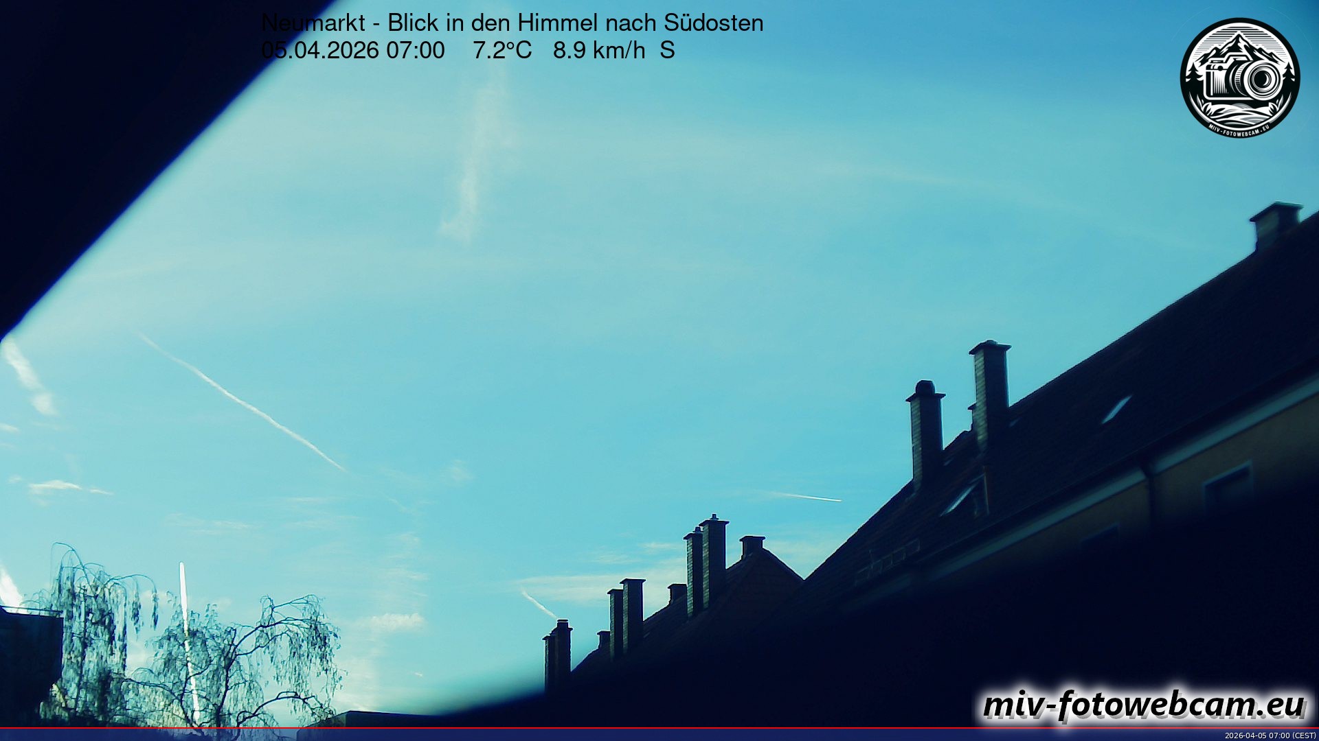 Archiv Foto Neumarkt in der Oberpfalz: Wetter-Webcam Richtung Südosten