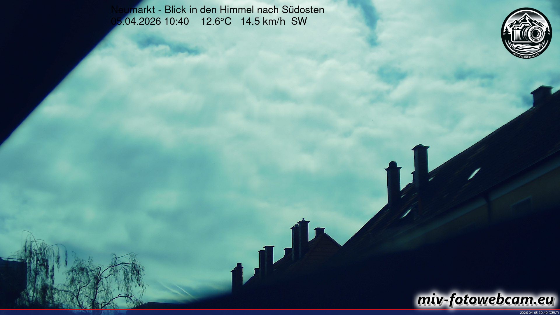 Archiv Foto Neumarkt in der Oberpfalz: Wetter-Webcam Richtung Südosten