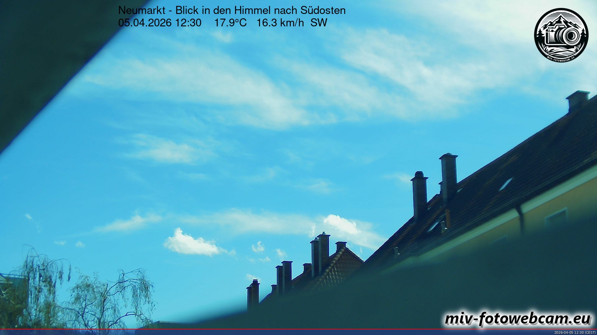 Archiv Foto Neumarkt in der Oberpfalz: Wetter-Webcam Richtung Südosten