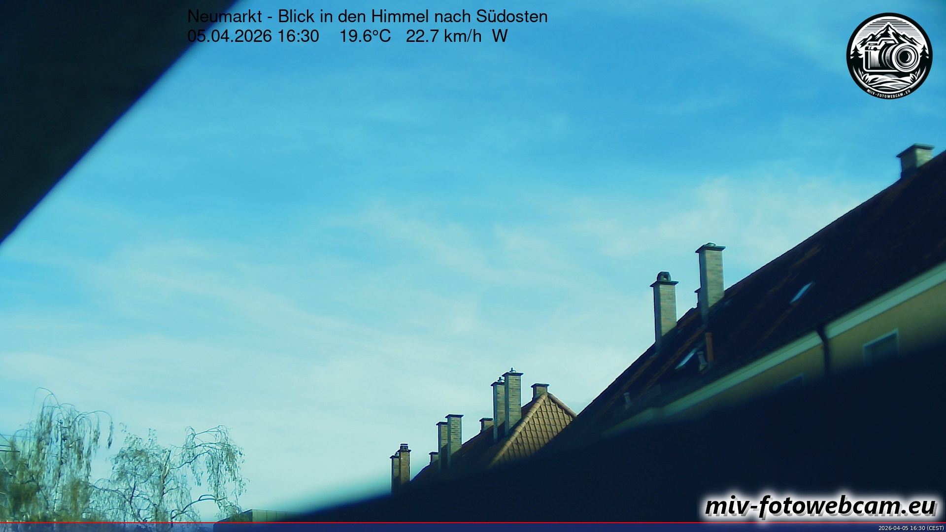 Archiv Foto Neumarkt in der Oberpfalz: Wetter-Webcam Richtung Südosten