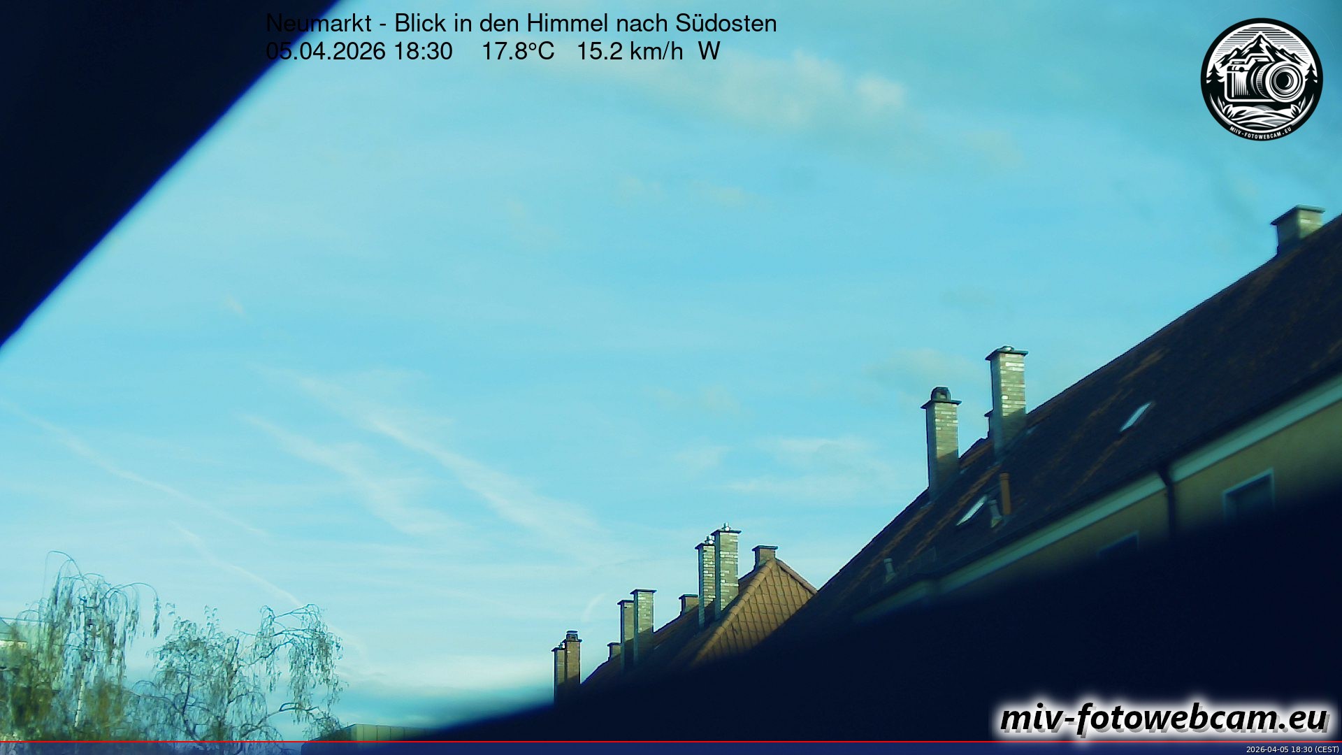 Archiv Foto Neumarkt in der Oberpfalz: Wetter-Webcam Richtung Südosten