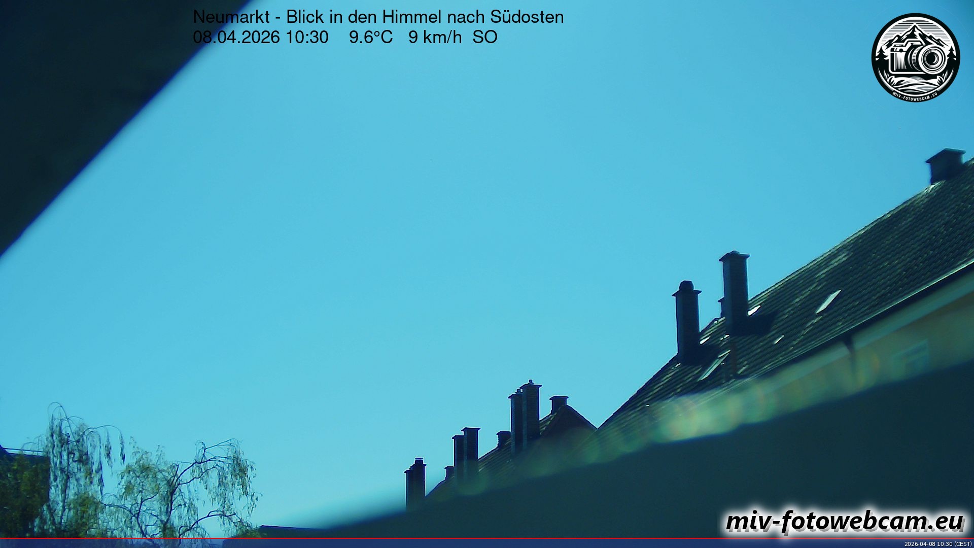 Archiv Foto Neumarkt in der Oberpfalz: Wetter-Webcam Richtung Südosten