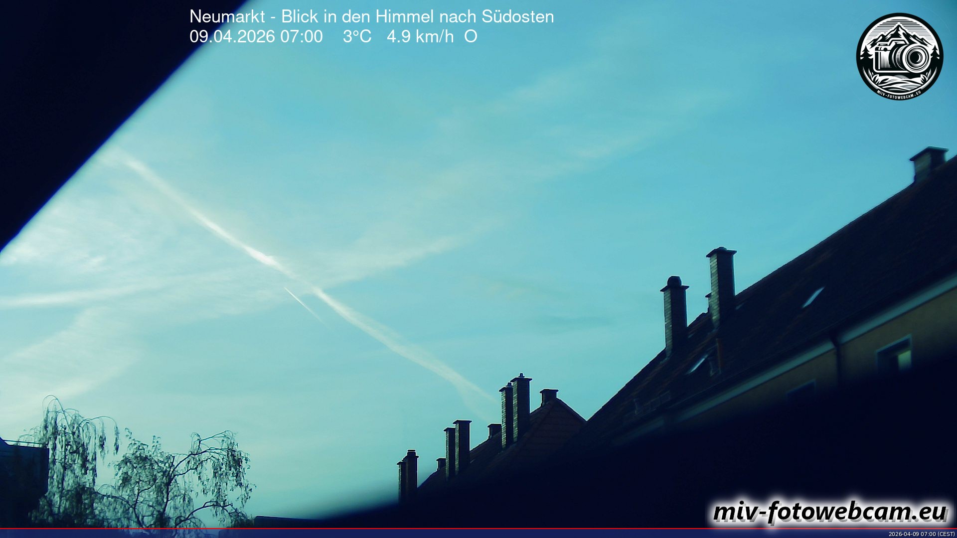Archiv Foto Neumarkt in der Oberpfalz: Wetter-Webcam Richtung Südosten