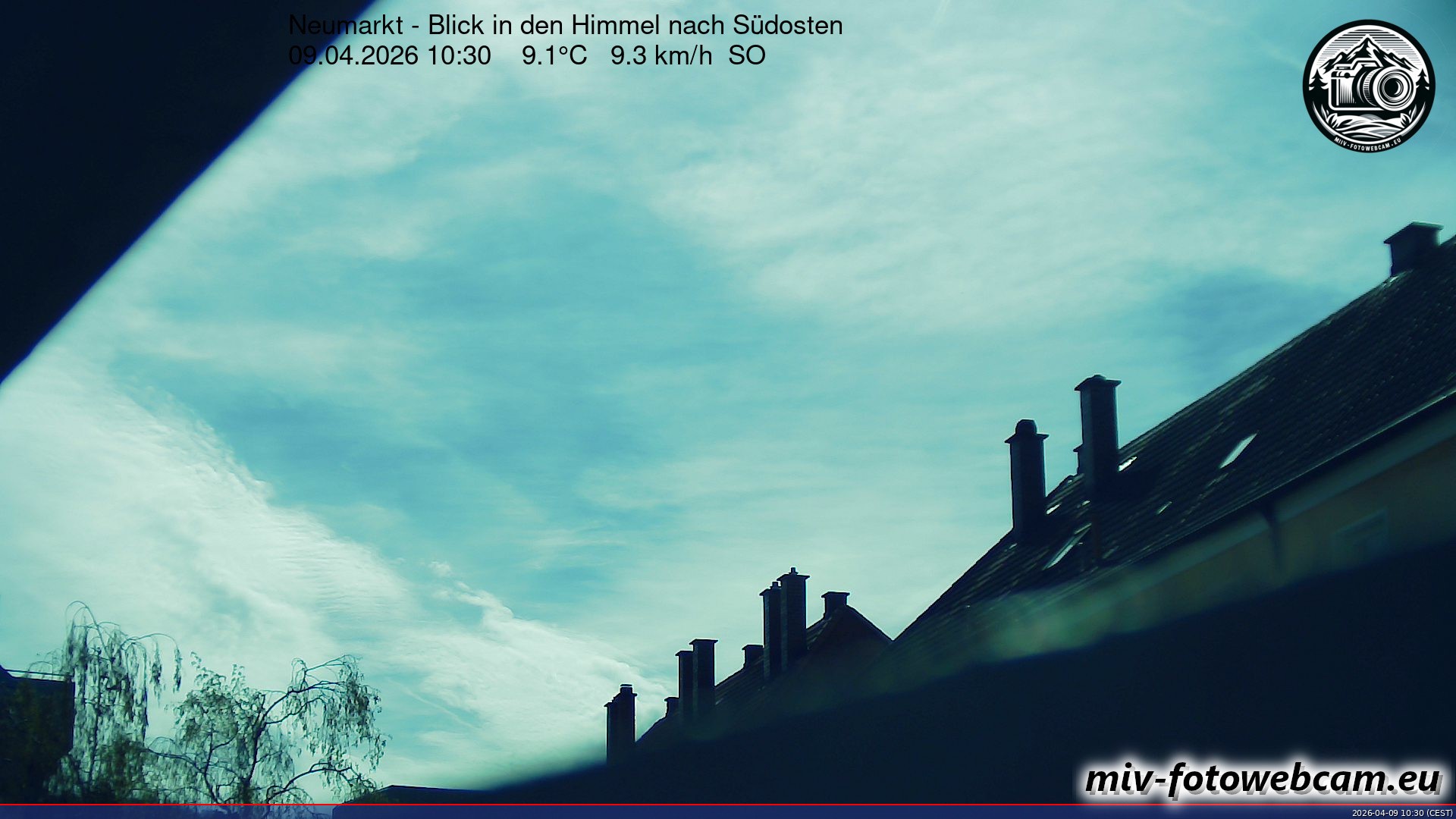 Archiv Foto Neumarkt in der Oberpfalz: Wetter-Webcam Richtung Südosten