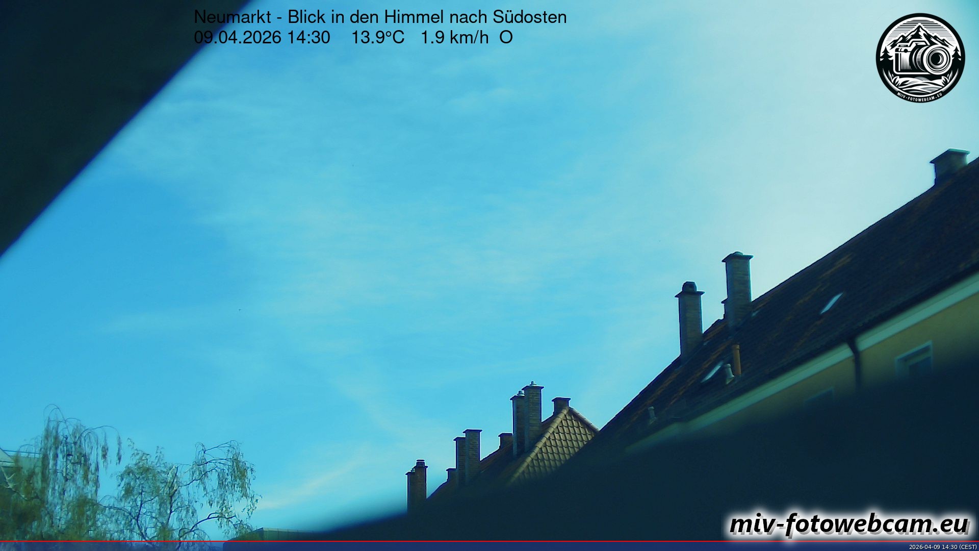 Archiv Foto Neumarkt in der Oberpfalz: Wetter-Webcam Richtung Südosten