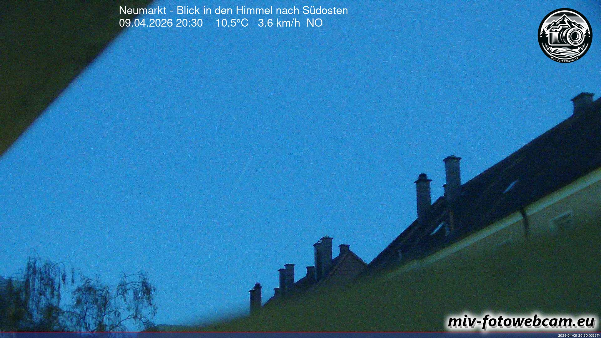 Archiv Foto Neumarkt in der Oberpfalz: Wetter-Webcam Richtung Südosten