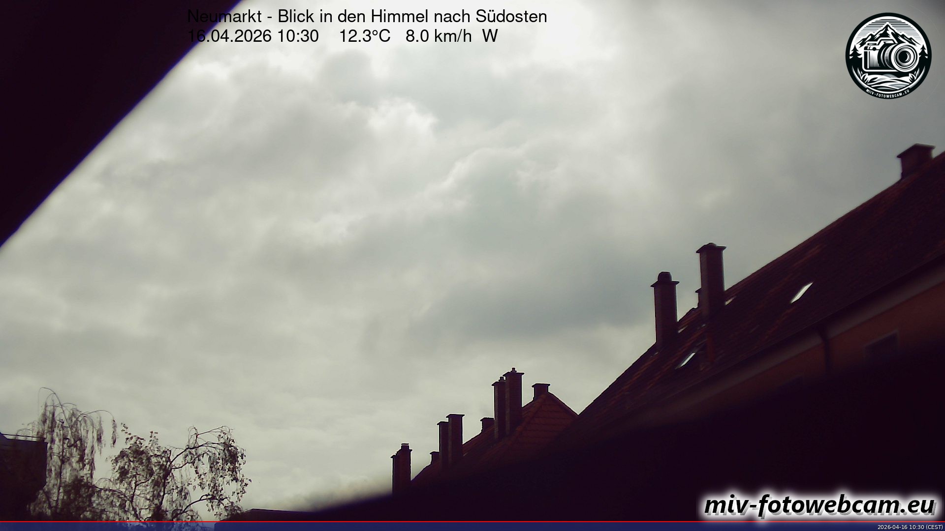 Archiv Foto Neumarkt in der Oberpfalz: Wetter-Webcam Richtung Südosten