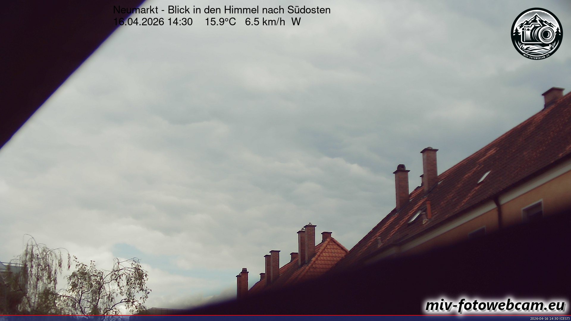 Archiv Foto Neumarkt in der Oberpfalz: Wetter-Webcam Richtung Südosten