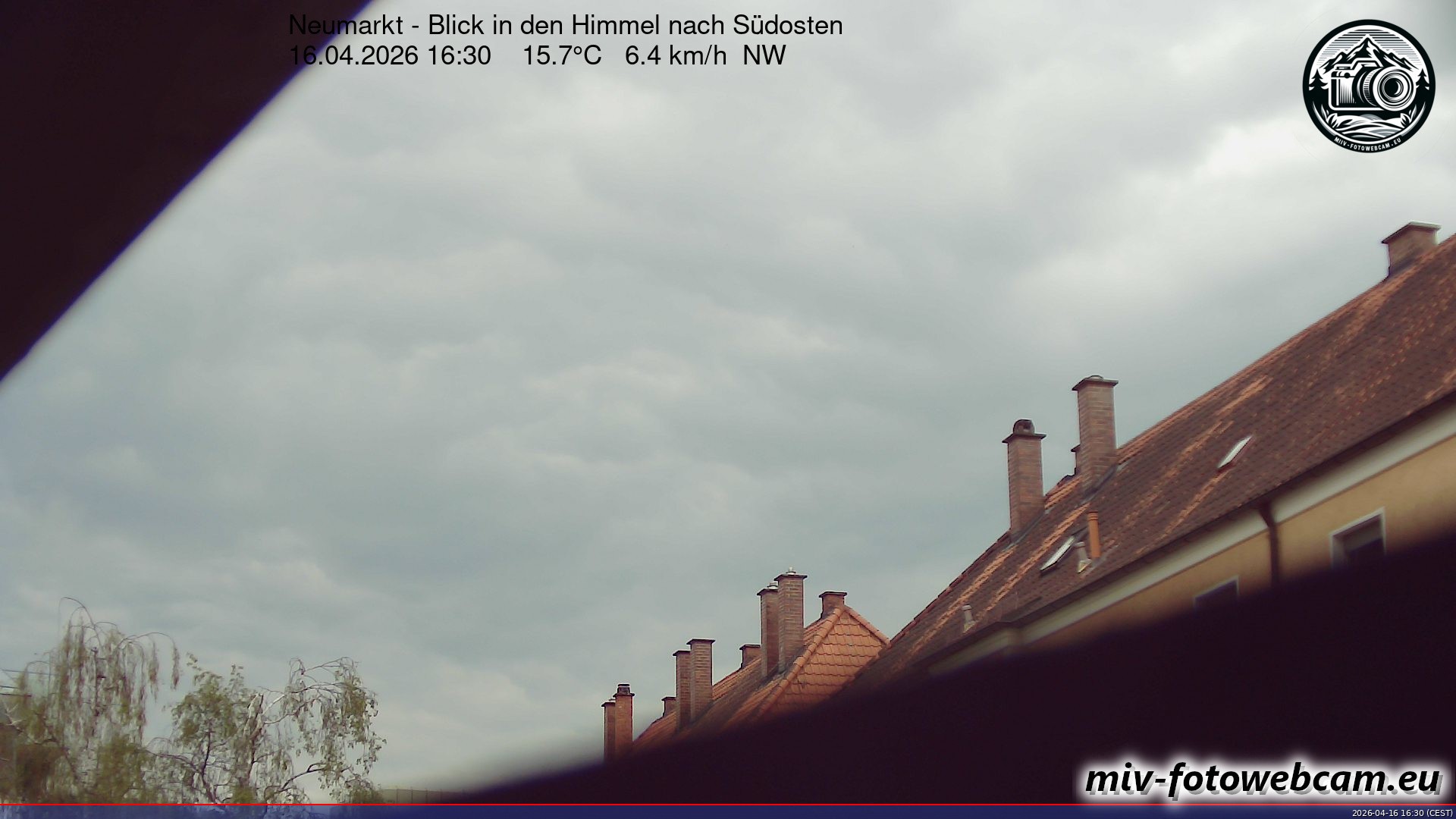 Archiv Foto Neumarkt in der Oberpfalz: Wetter-Webcam Richtung Südosten