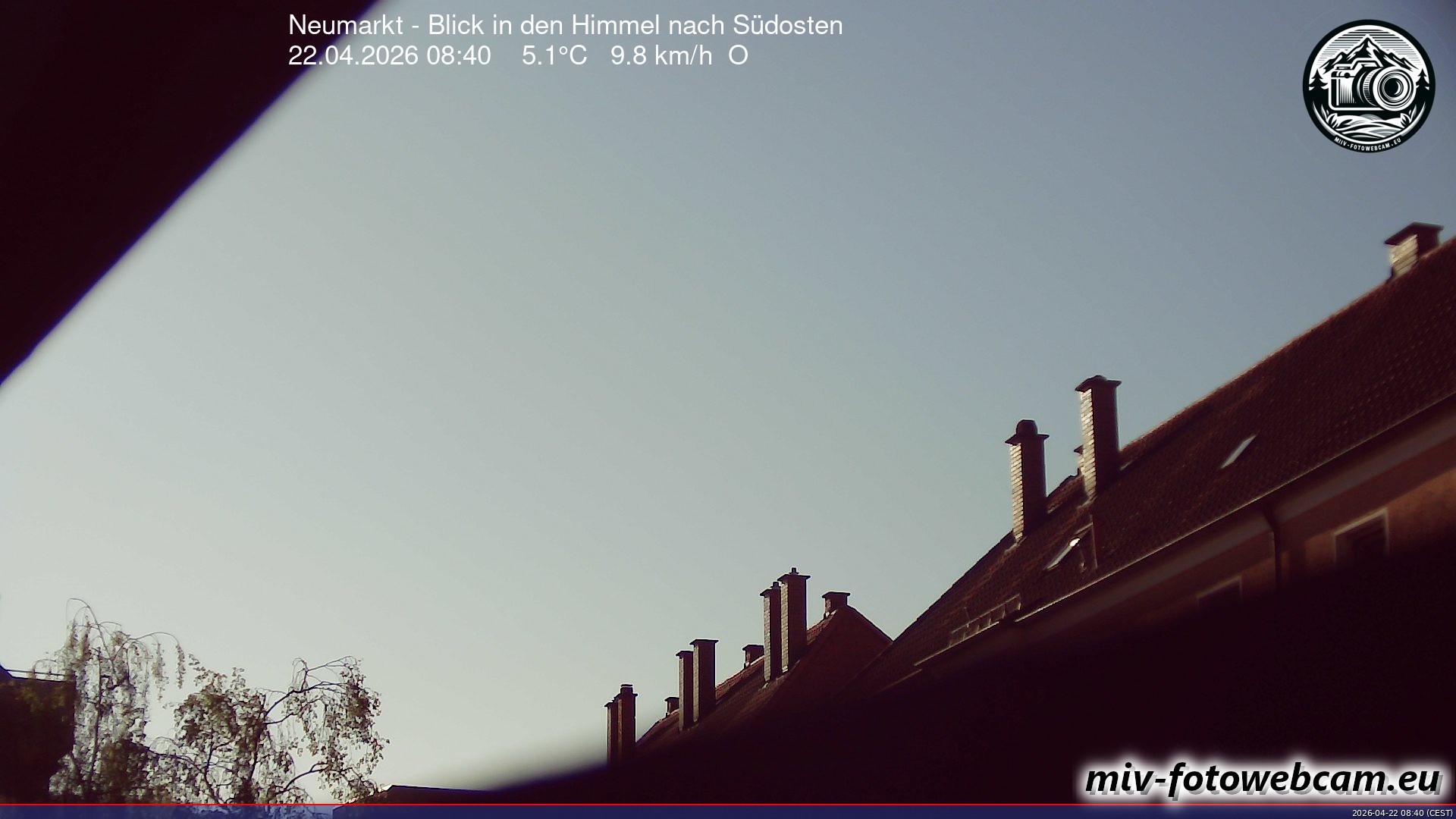 Archiv Foto Neumarkt in der Oberpfalz: Wetter-Webcam Richtung Südosten