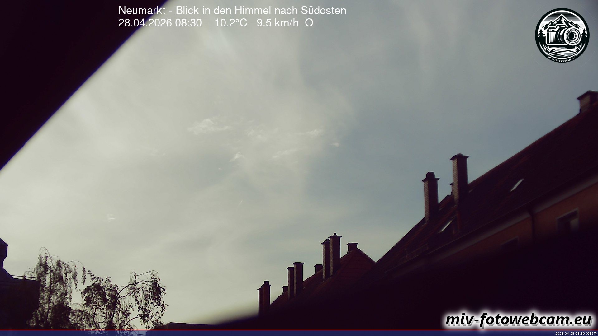 Archiv Foto Neumarkt in der Oberpfalz: Wetter-Webcam Richtung Südosten