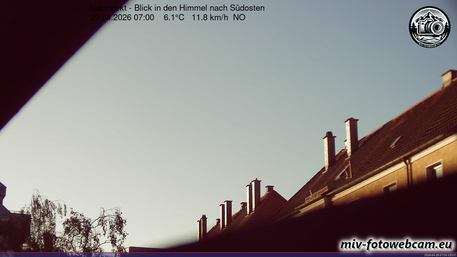 Archiv Foto Neumarkt in der Oberpfalz: Wetter-Webcam Richtung Südosten