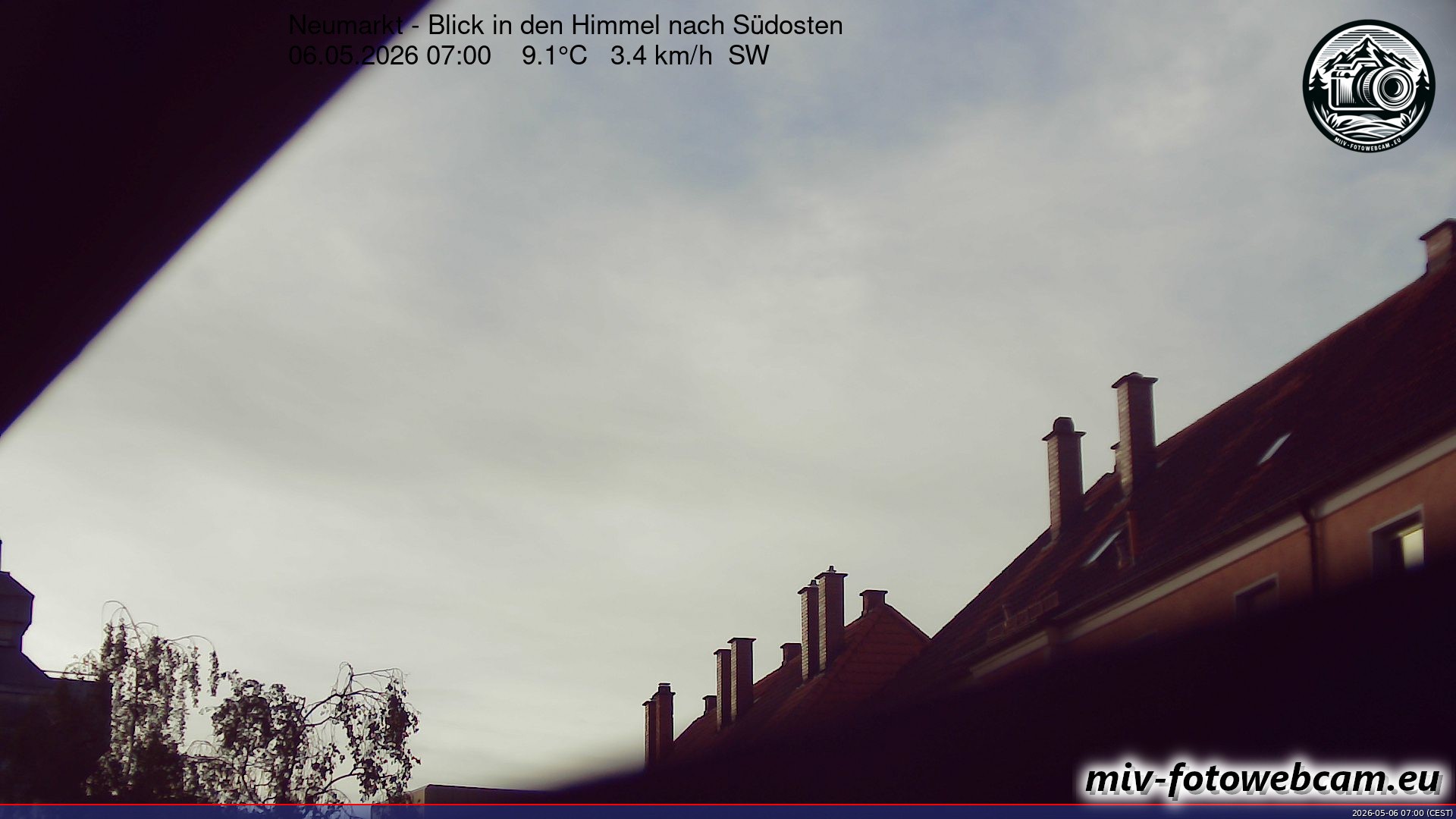 Archiv Foto Neumarkt in der Oberpfalz: Wetter-Webcam Richtung Südosten