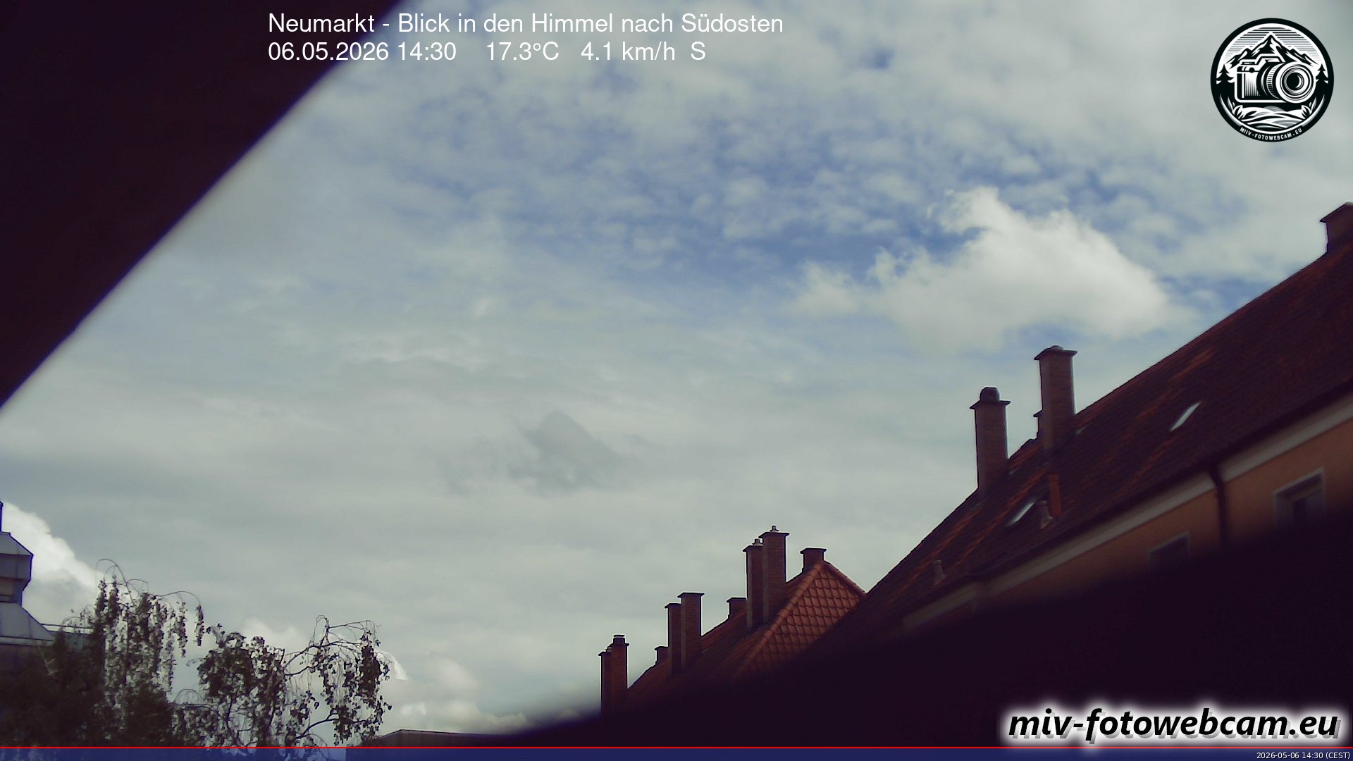 Archiv Foto Neumarkt in der Oberpfalz: Wetter-Webcam Richtung Südosten