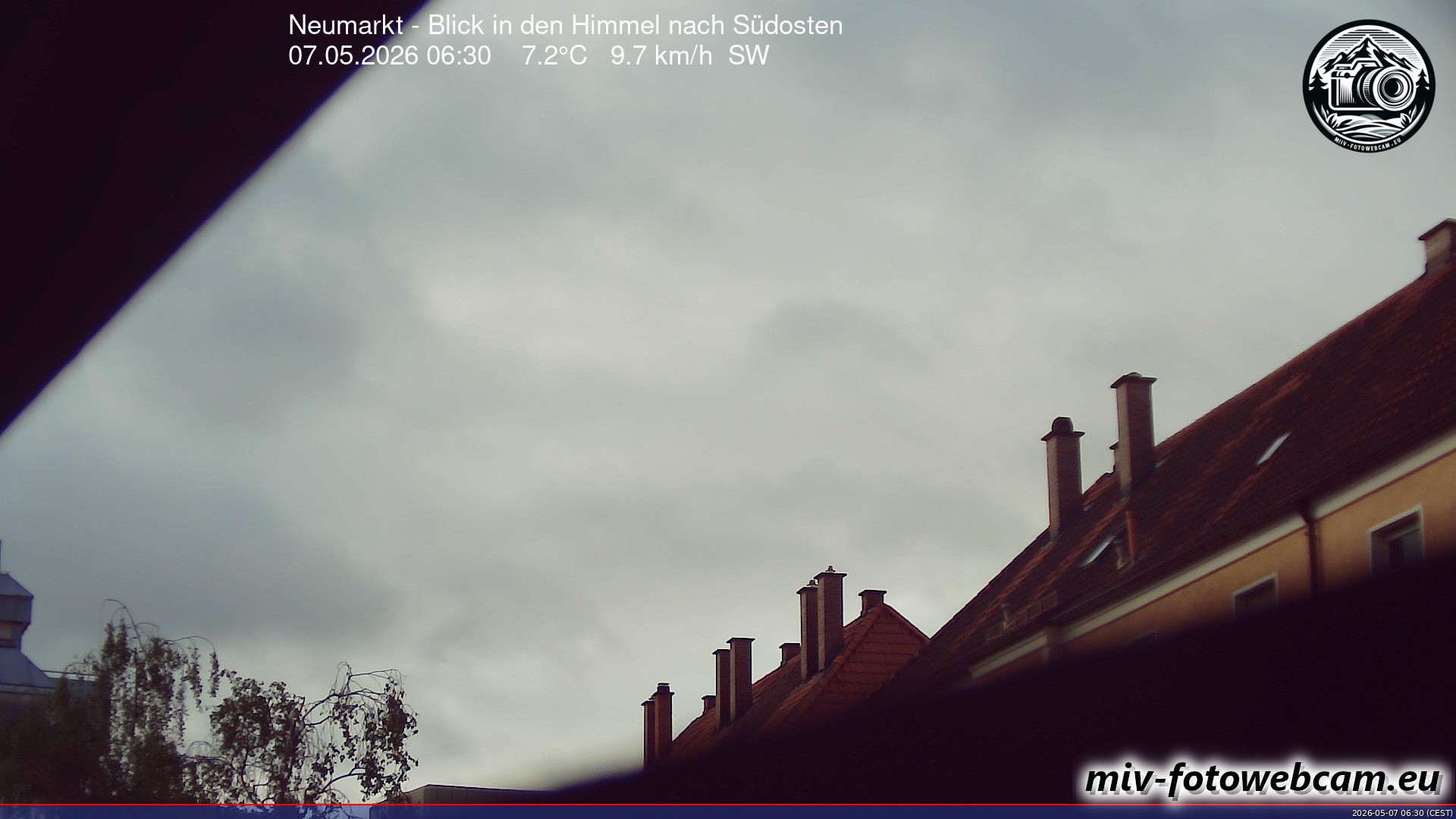 Archiv Foto Neumarkt in der Oberpfalz: Wetter-Webcam Richtung Südosten