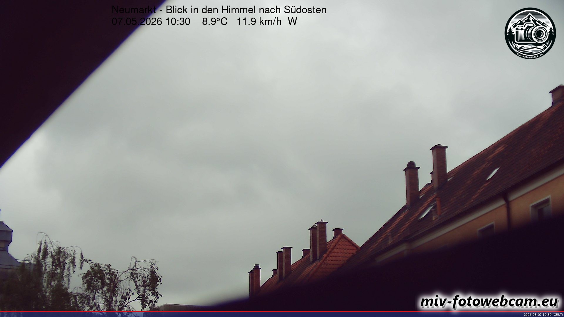 Archiv Foto Neumarkt in der Oberpfalz: Wetter-Webcam Richtung Südosten
