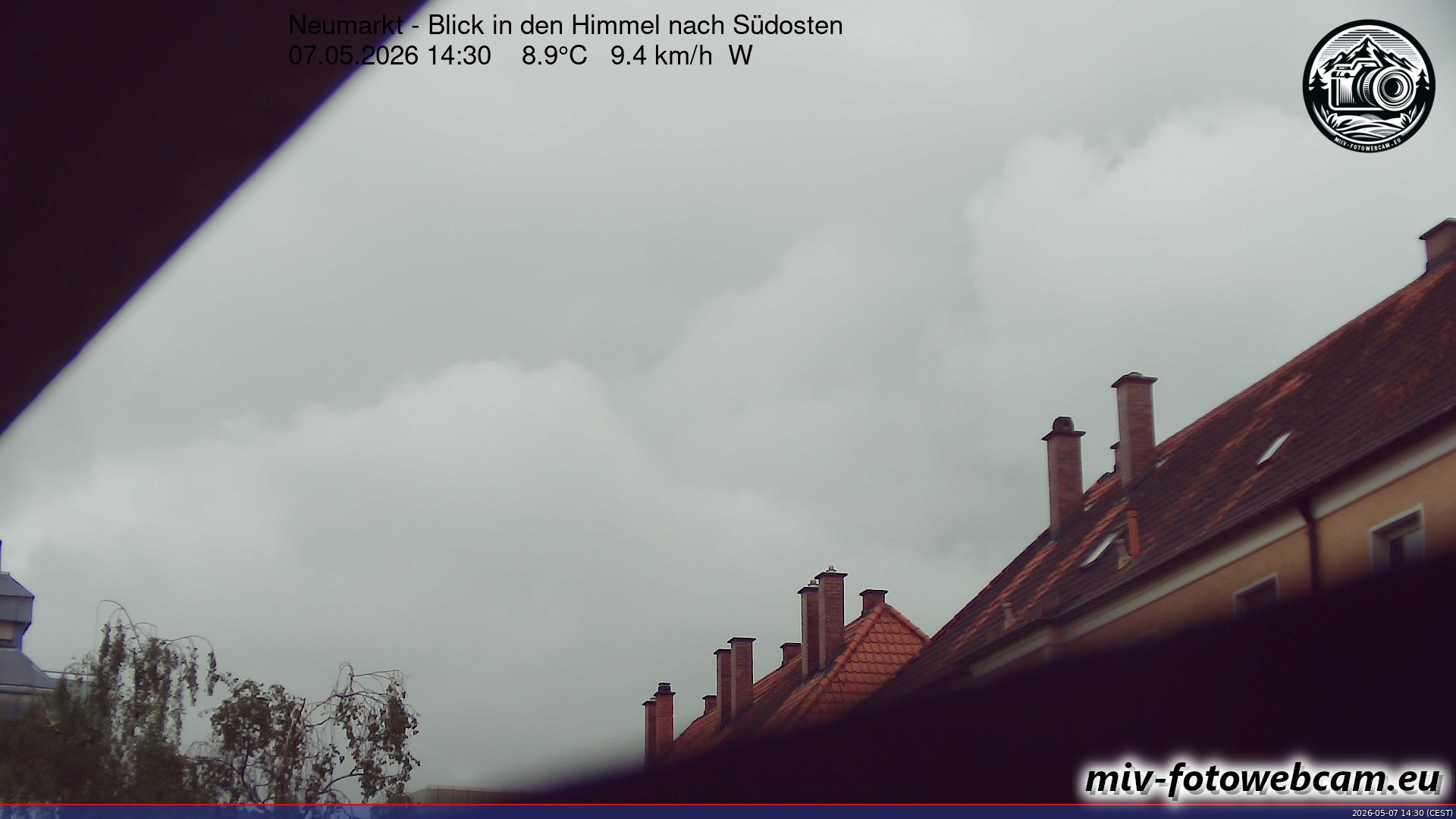 Archiv Foto Neumarkt in der Oberpfalz: Wetter-Webcam Richtung Südosten