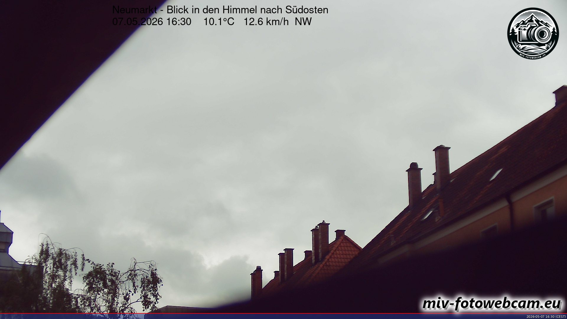 Archiv Foto Neumarkt in der Oberpfalz: Wetter-Webcam Richtung Südosten