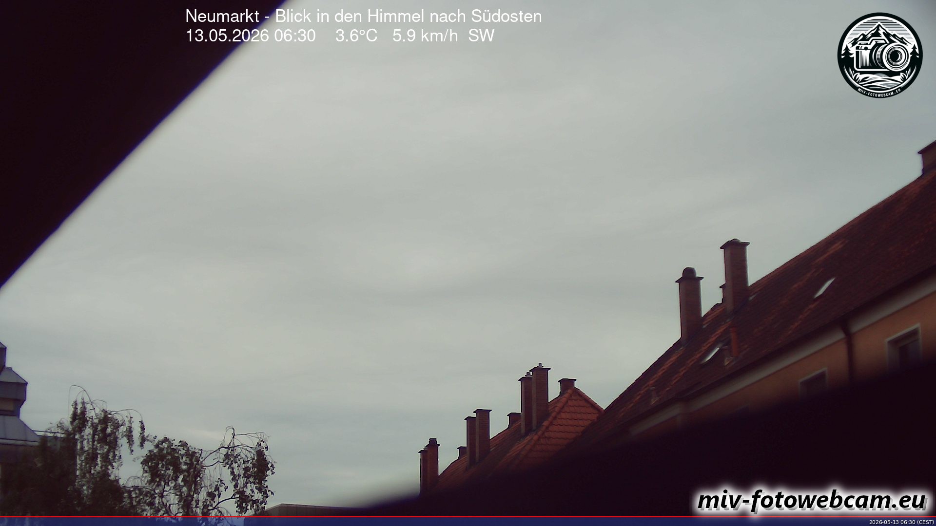 Archiv Foto Neumarkt in der Oberpfalz: Wetter-Webcam Richtung Südosten