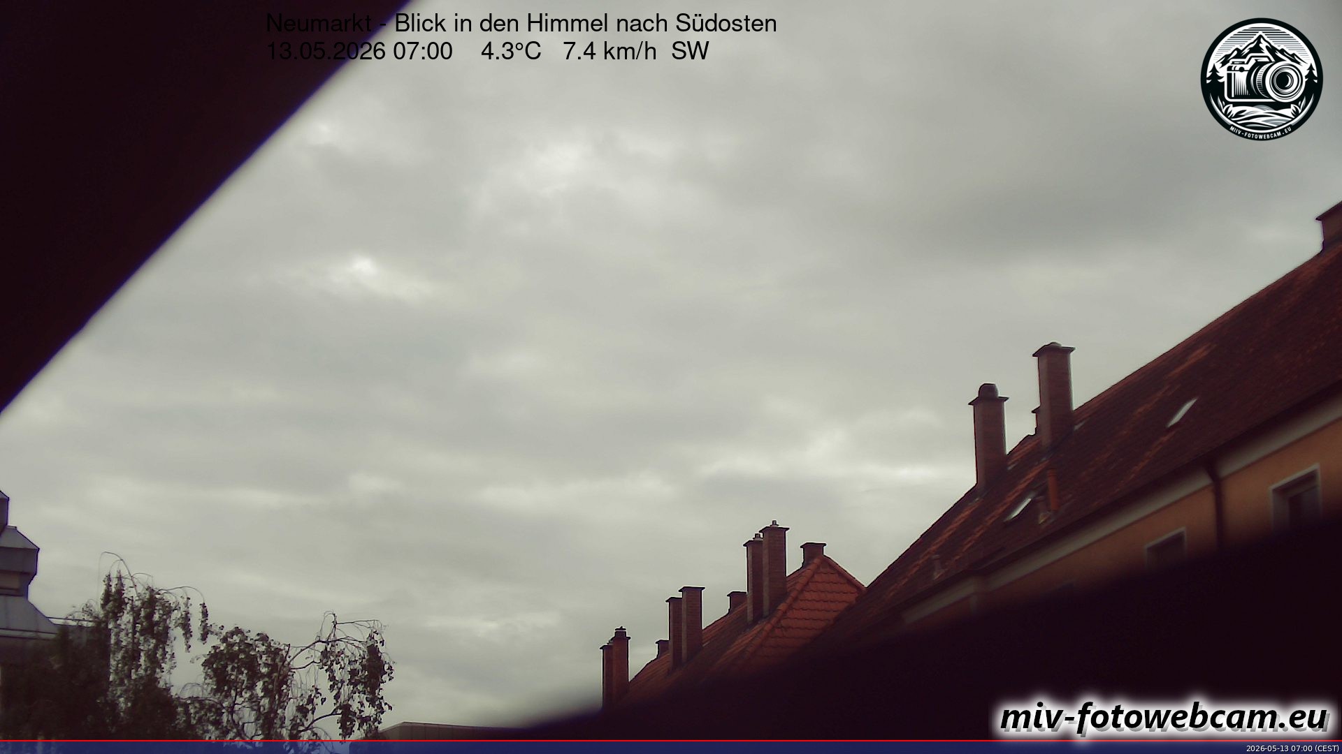 Archiv Foto Neumarkt in der Oberpfalz: Wetter-Webcam Richtung Südosten