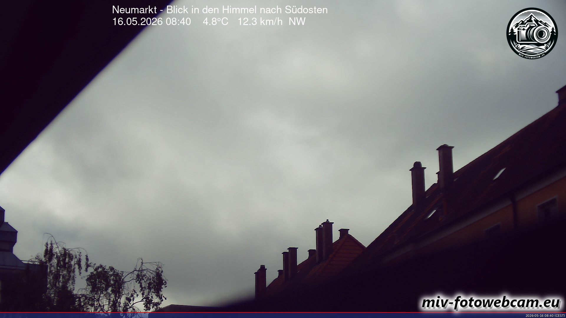 Archiv Foto Neumarkt in der Oberpfalz: Wetter-Webcam Richtung Südosten