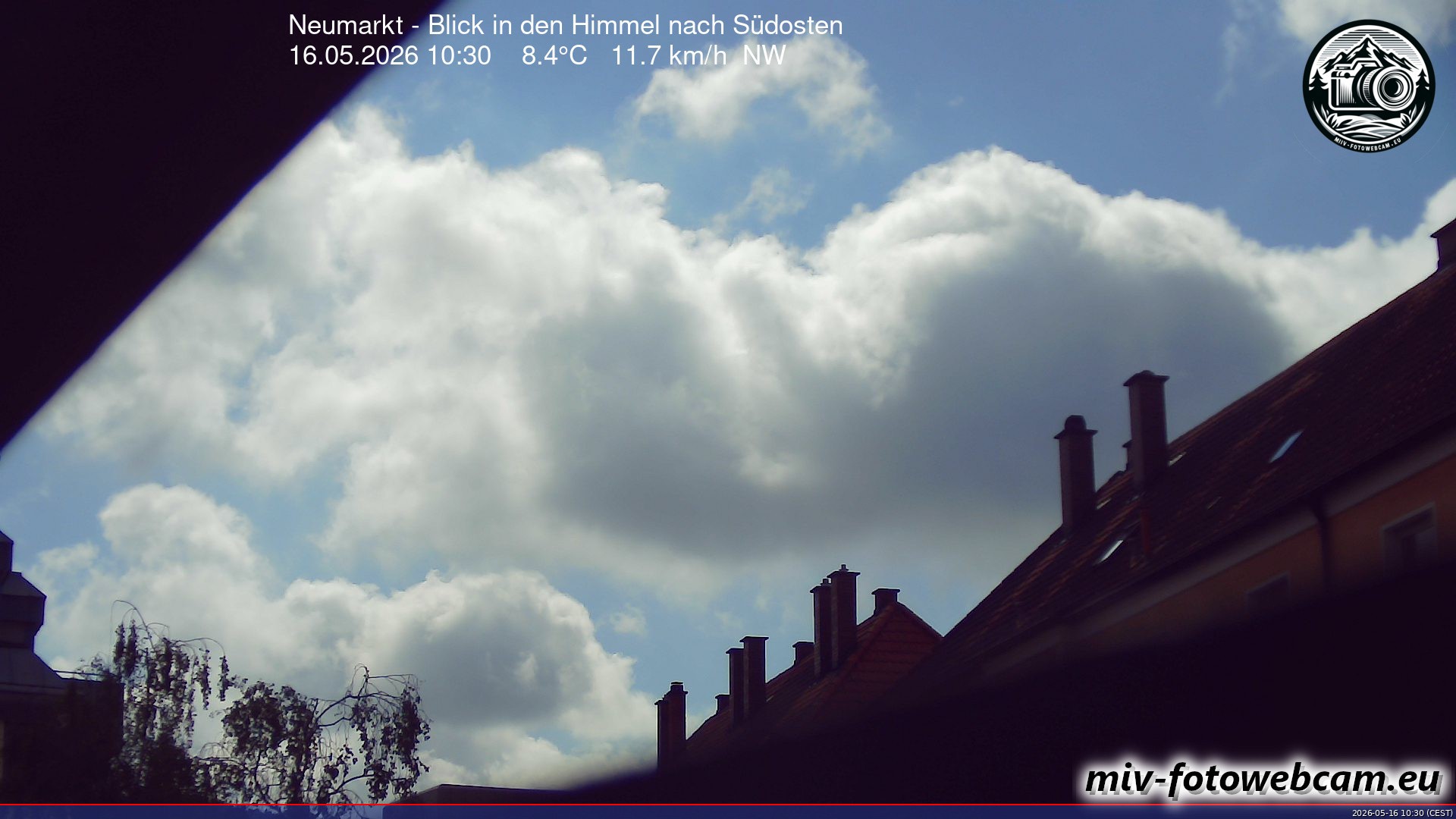 Archived image Webcam Neumarkt: Cam south east