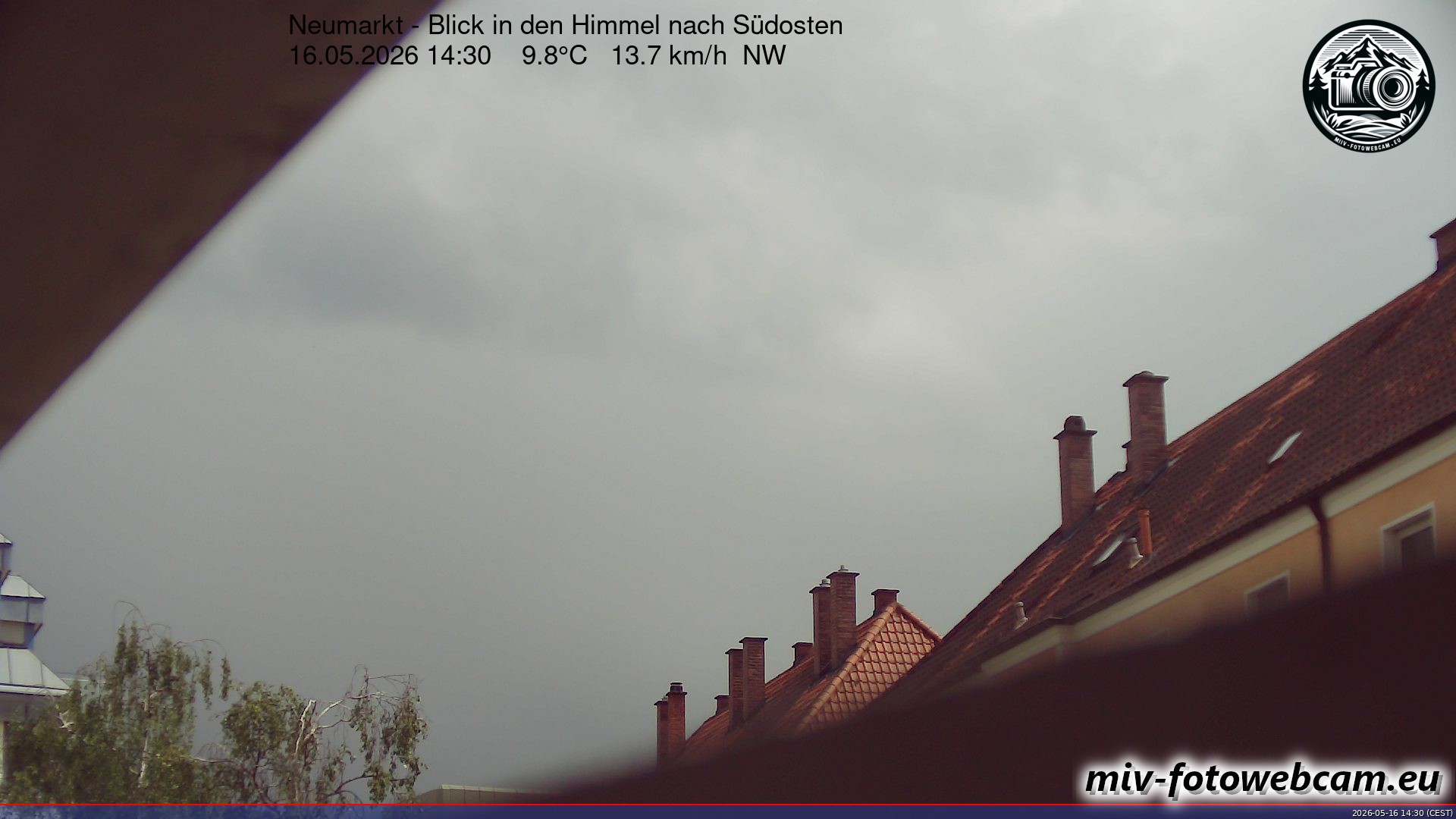 Archived image Webcam Neumarkt: Cam south east