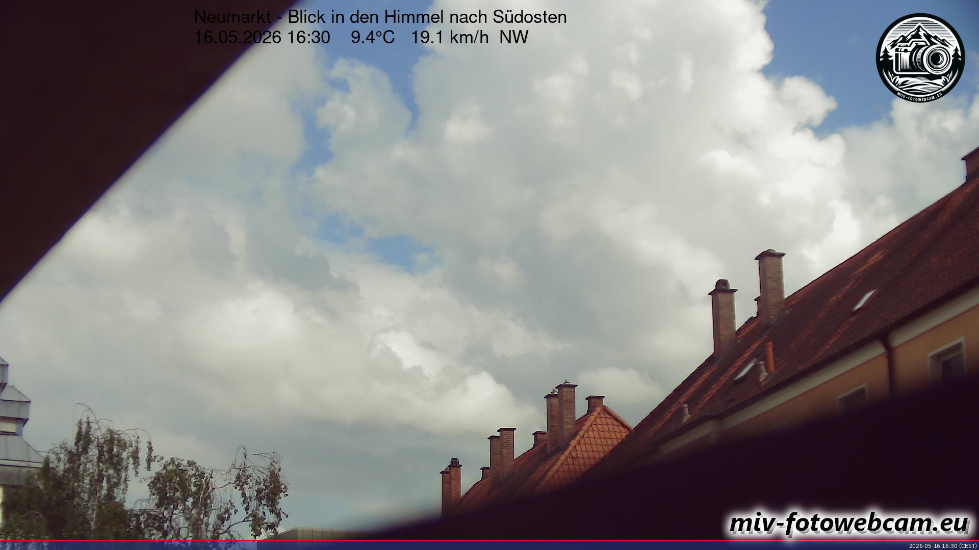 Archived image Webcam Neumarkt: Cam south east