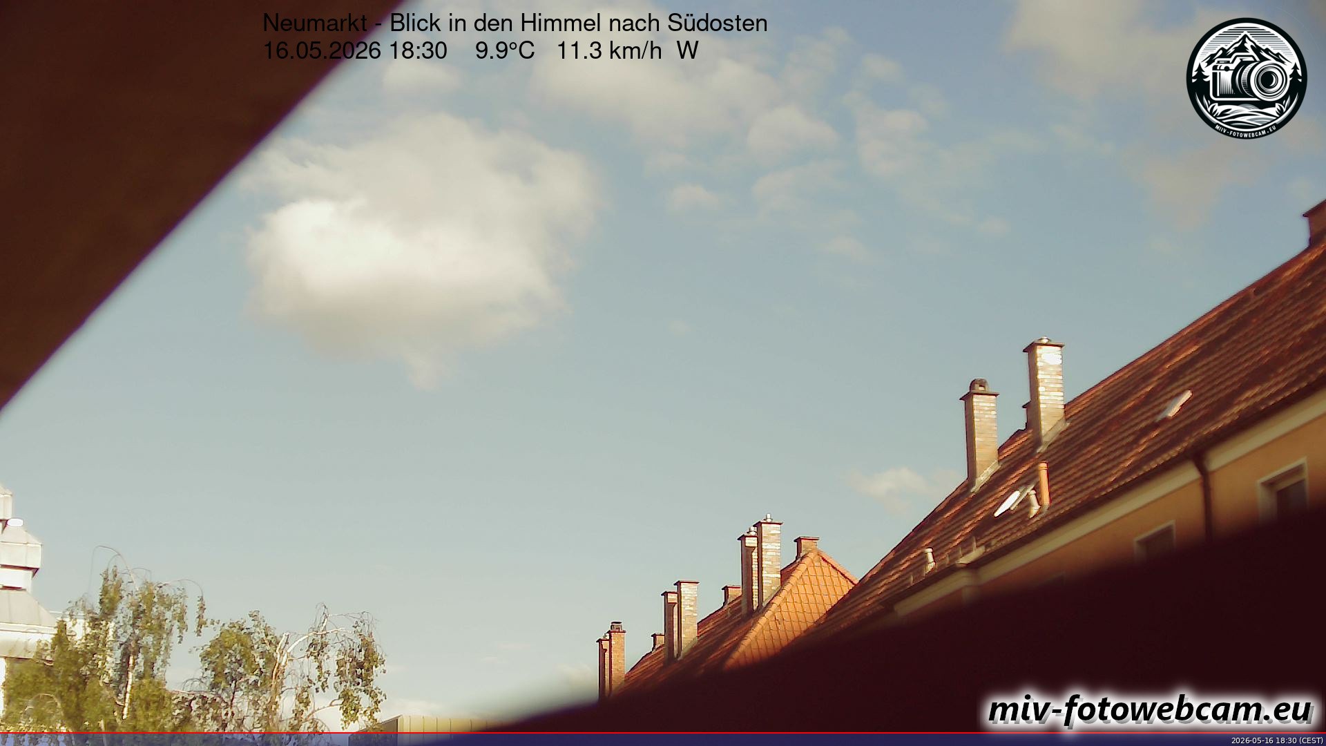 Archived image Webcam Neumarkt: Cam south east