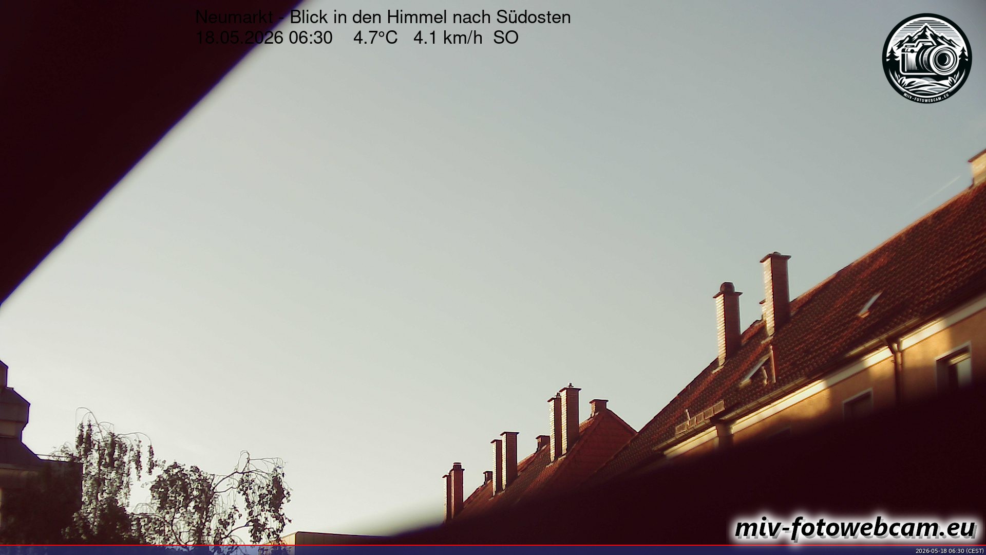 Archiv Foto Neumarkt in der Oberpfalz: Wetter-Webcam Richtung Südosten