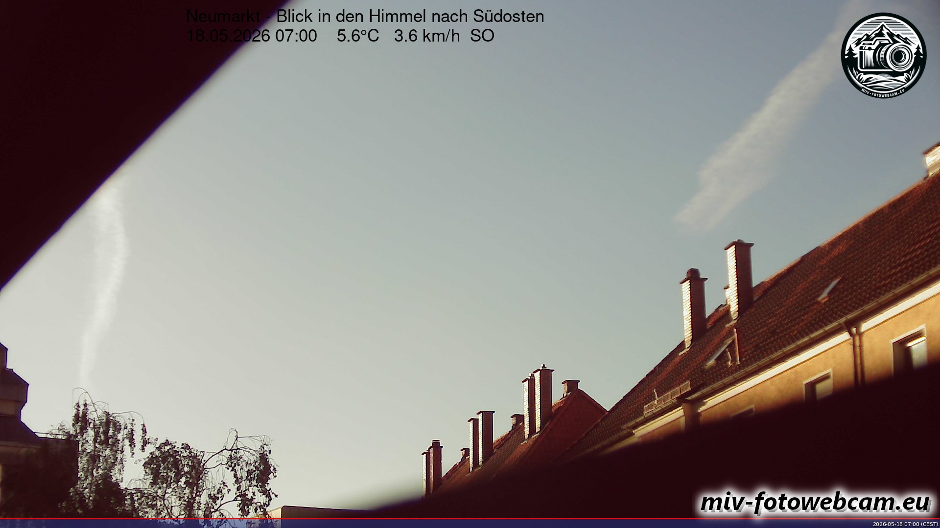 Archiv Foto Neumarkt in der Oberpfalz: Wetter-Webcam Richtung Südosten