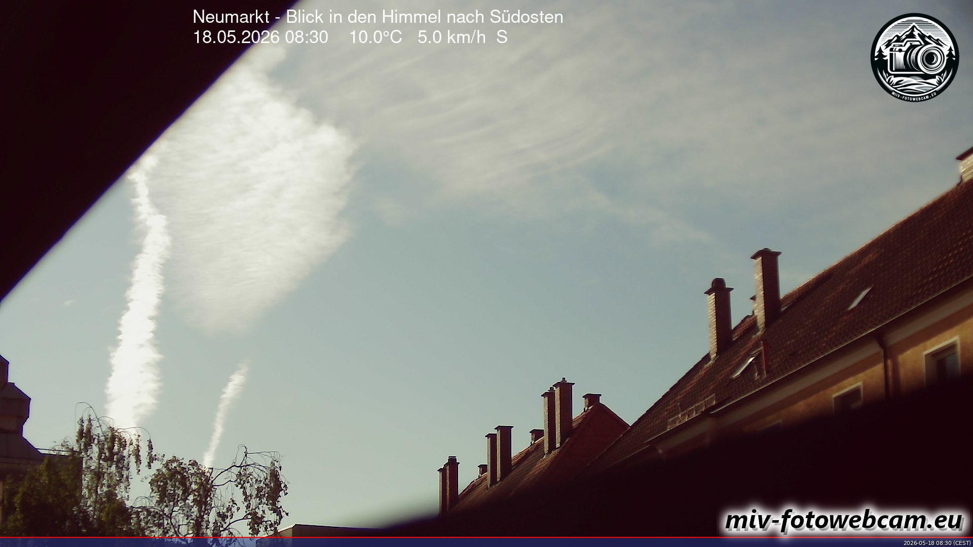 Archiv Foto Neumarkt in der Oberpfalz: Wetter-Webcam Richtung Südosten