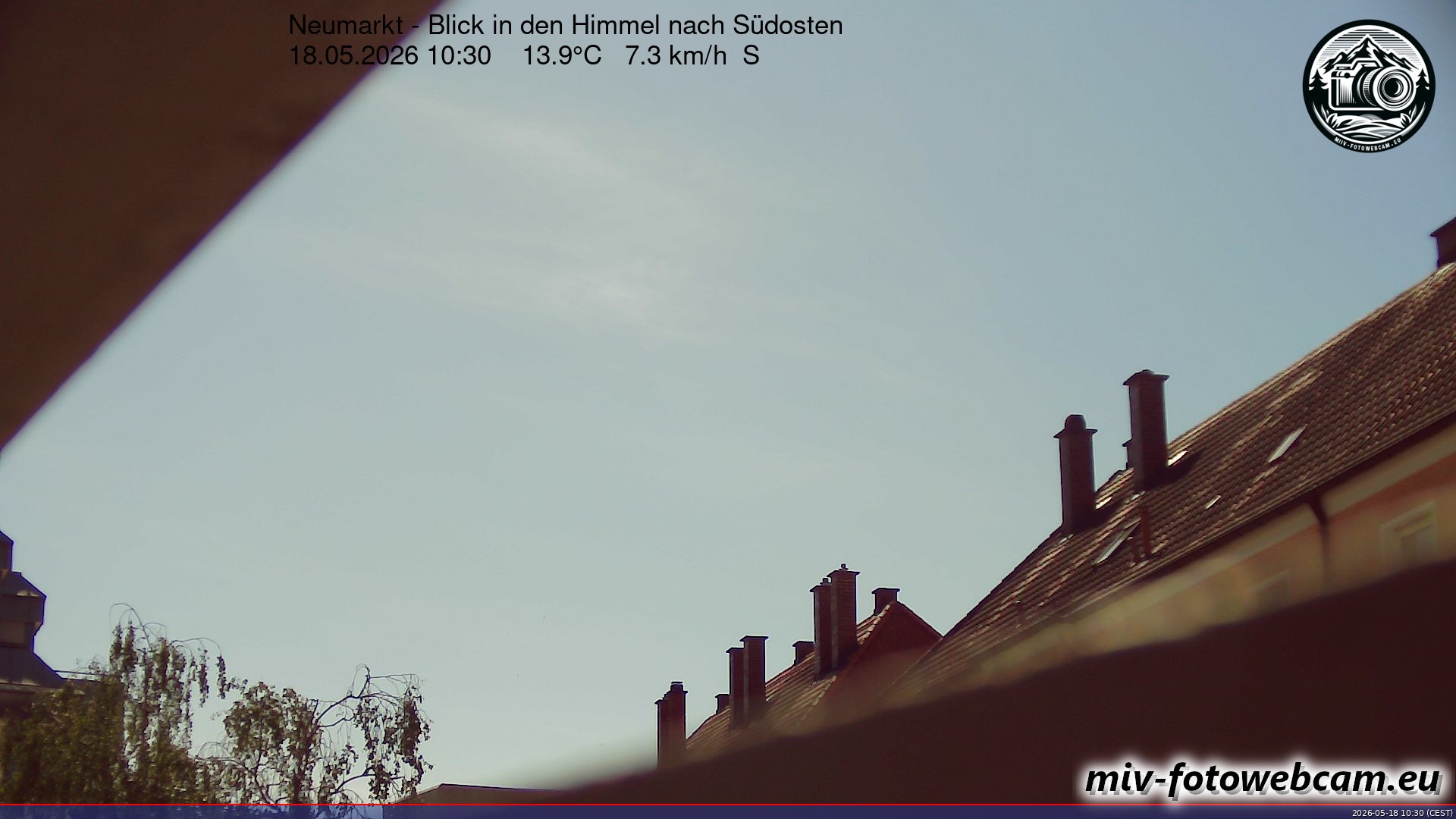 Archiv Foto Neumarkt in der Oberpfalz: Wetter-Webcam Richtung Südosten