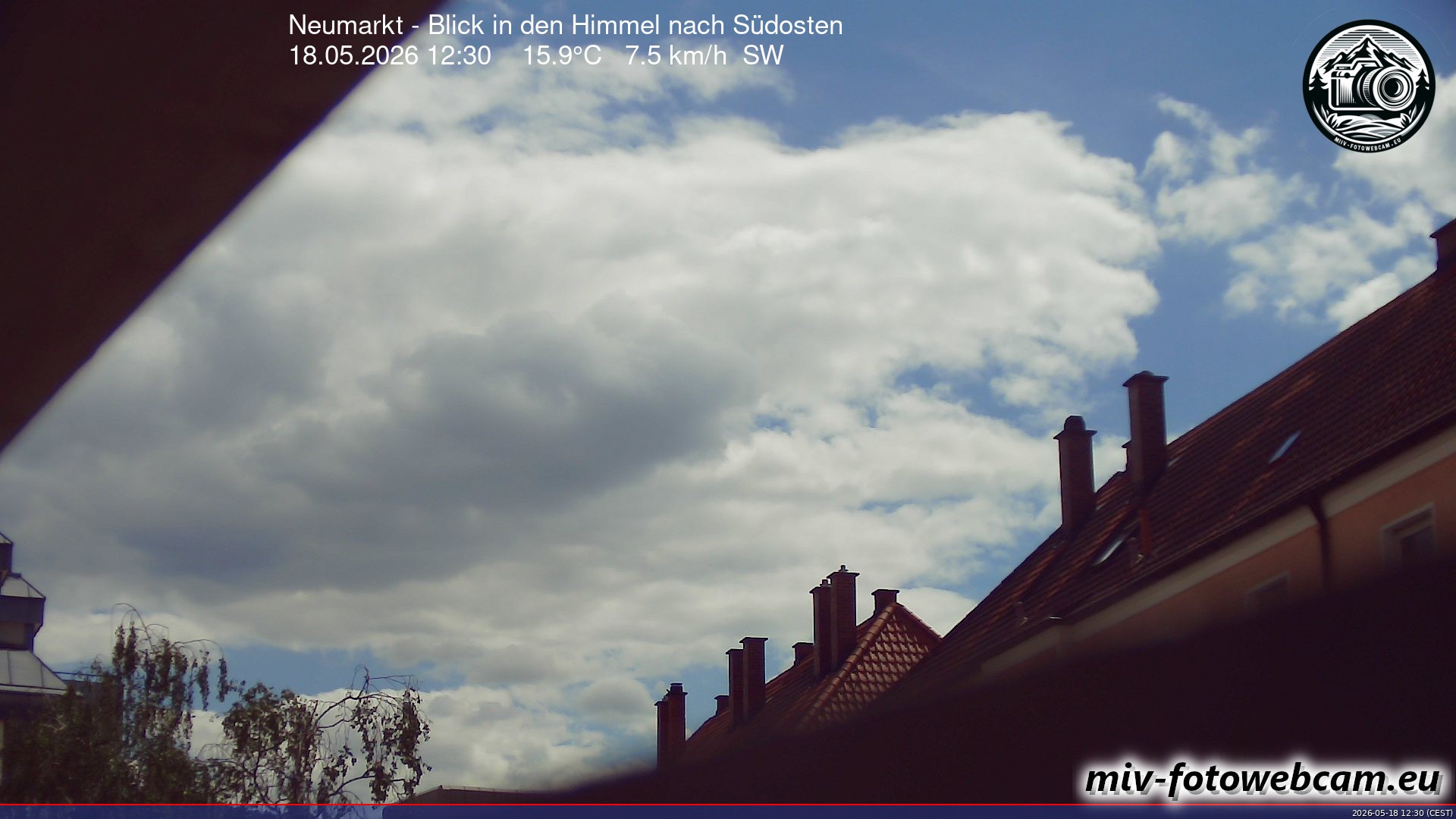 Archiv Foto Neumarkt in der Oberpfalz: Wetter-Webcam Richtung Südosten