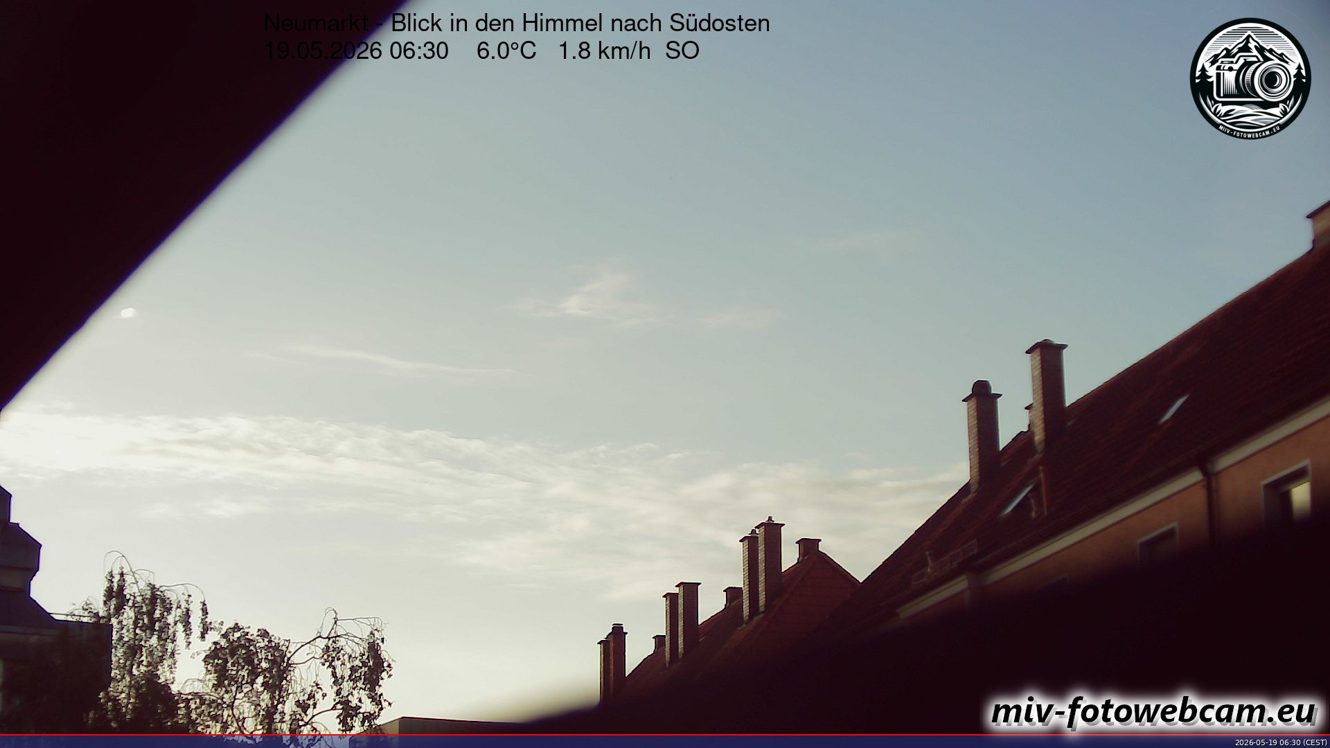 Archiv Foto Neumarkt in der Oberpfalz: Wetter-Webcam Richtung Südosten