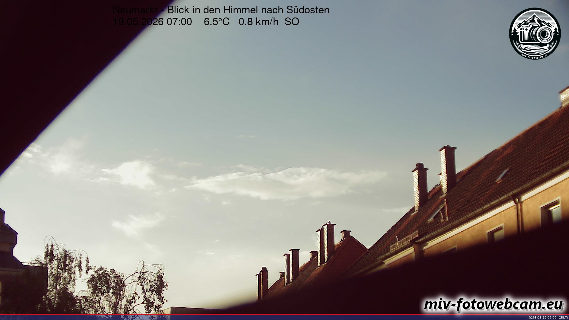 Archiv Foto Neumarkt in der Oberpfalz: Wetter-Webcam Richtung Südosten