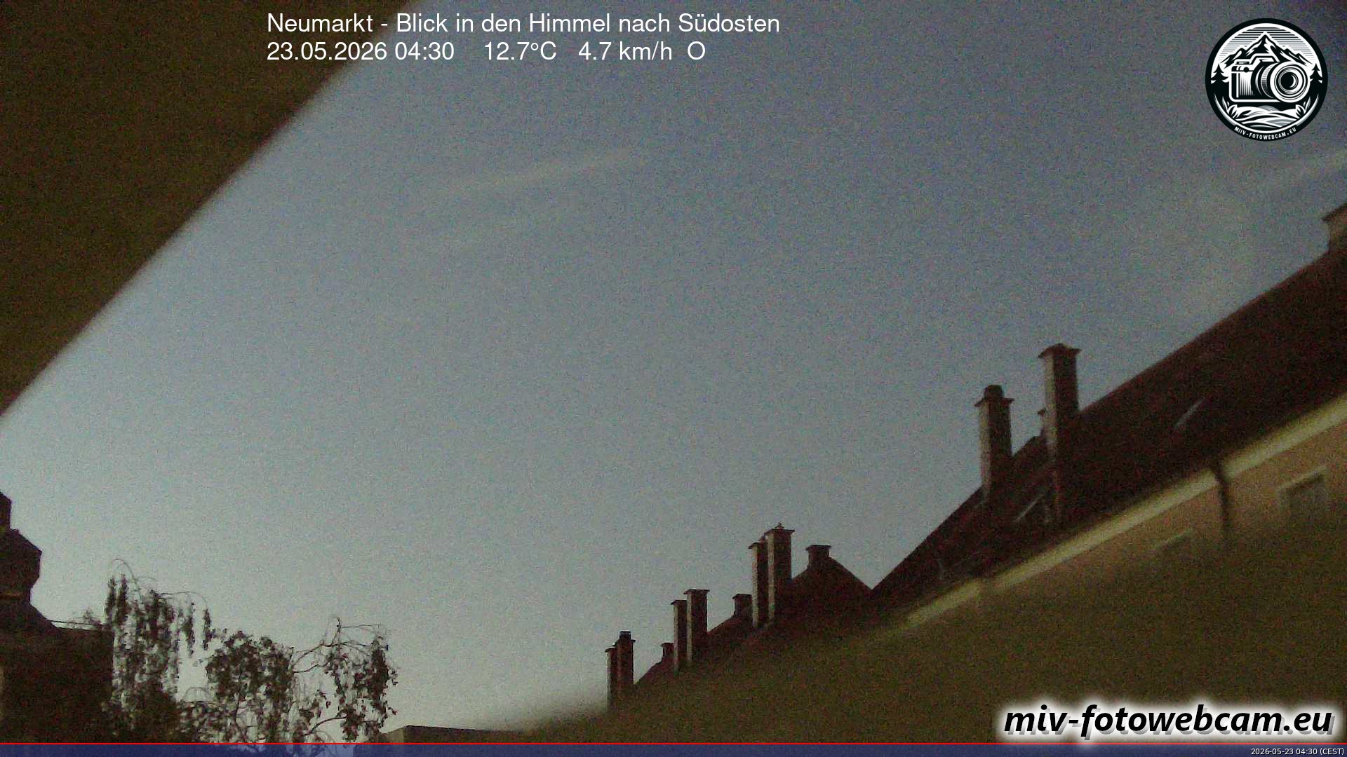 Archiv Foto Neumarkt in der Oberpfalz: Wetter-Webcam Richtung Südosten
