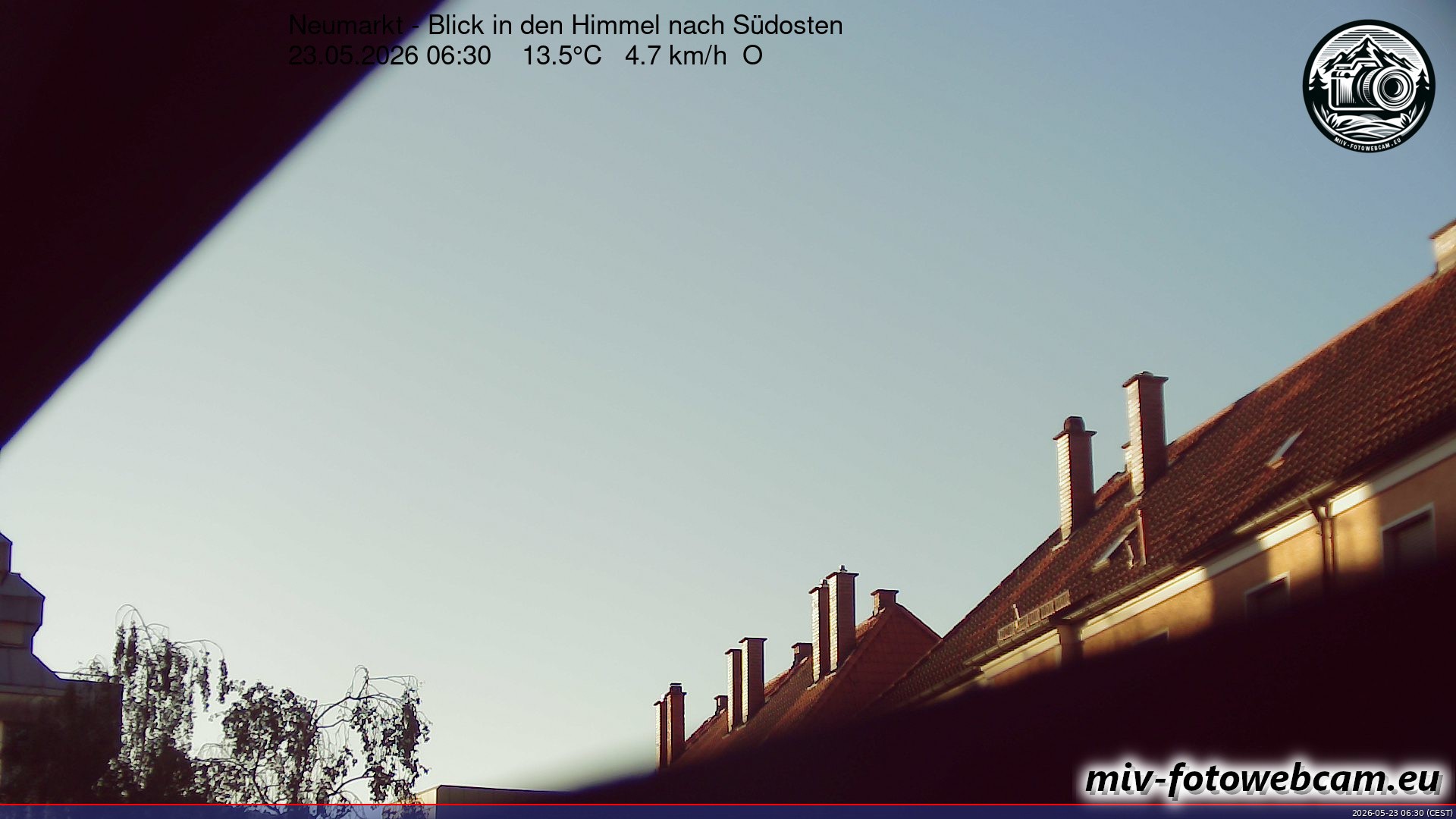 Archiv Foto Neumarkt in der Oberpfalz: Wetter-Webcam Richtung Südosten