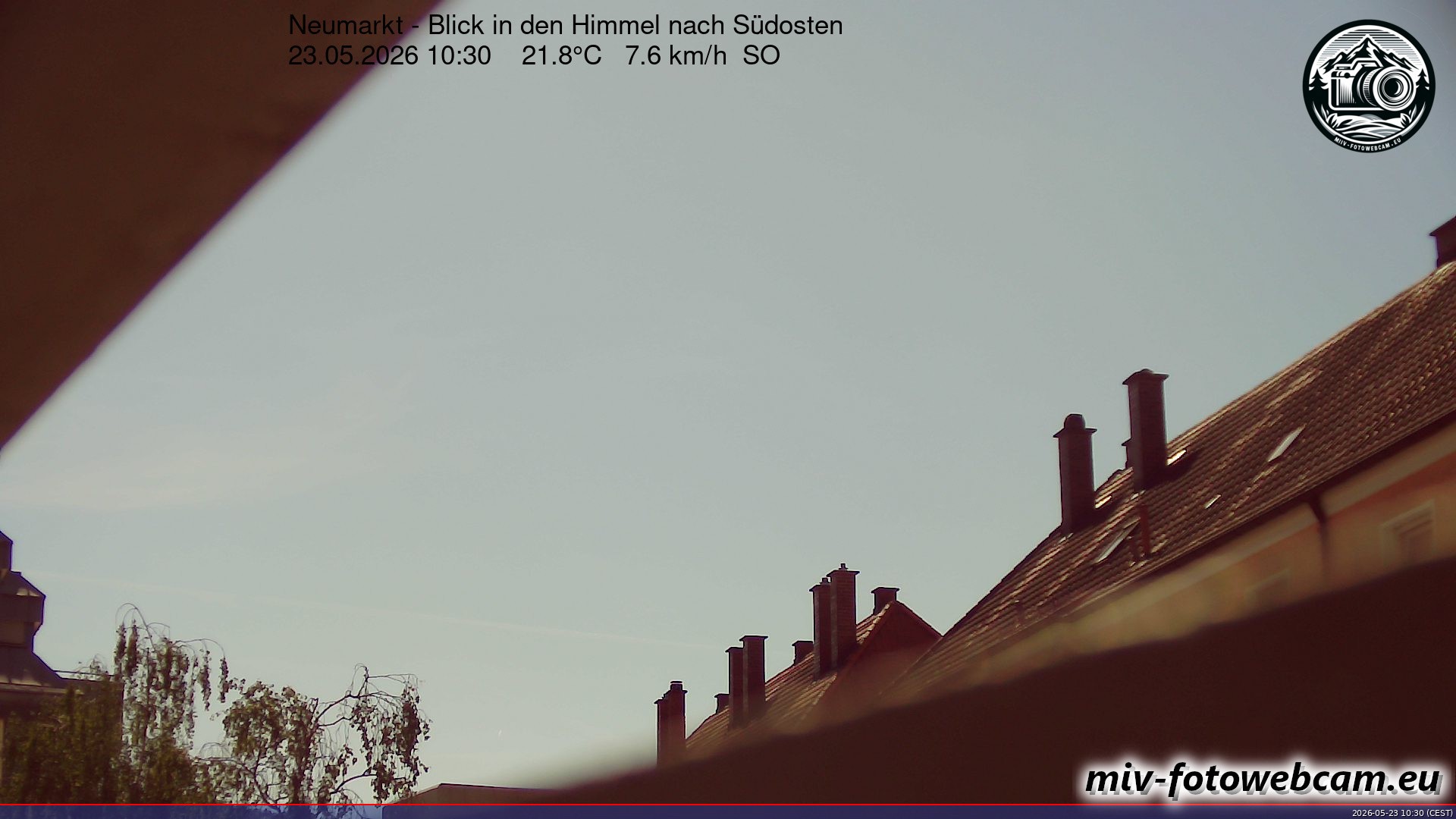 Archiv Foto Neumarkt in der Oberpfalz: Wetter-Webcam Richtung Südosten