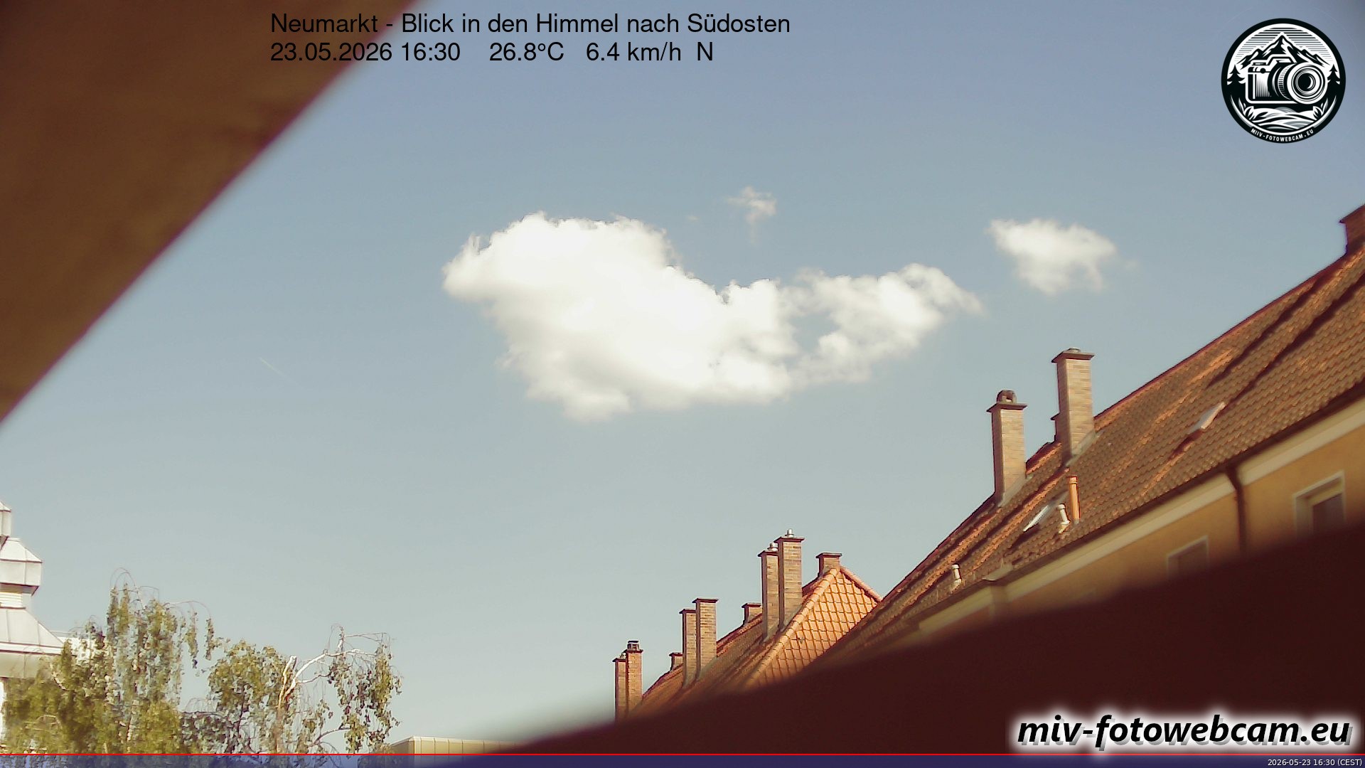 Archiv Foto Neumarkt in der Oberpfalz: Wetter-Webcam Richtung Südosten