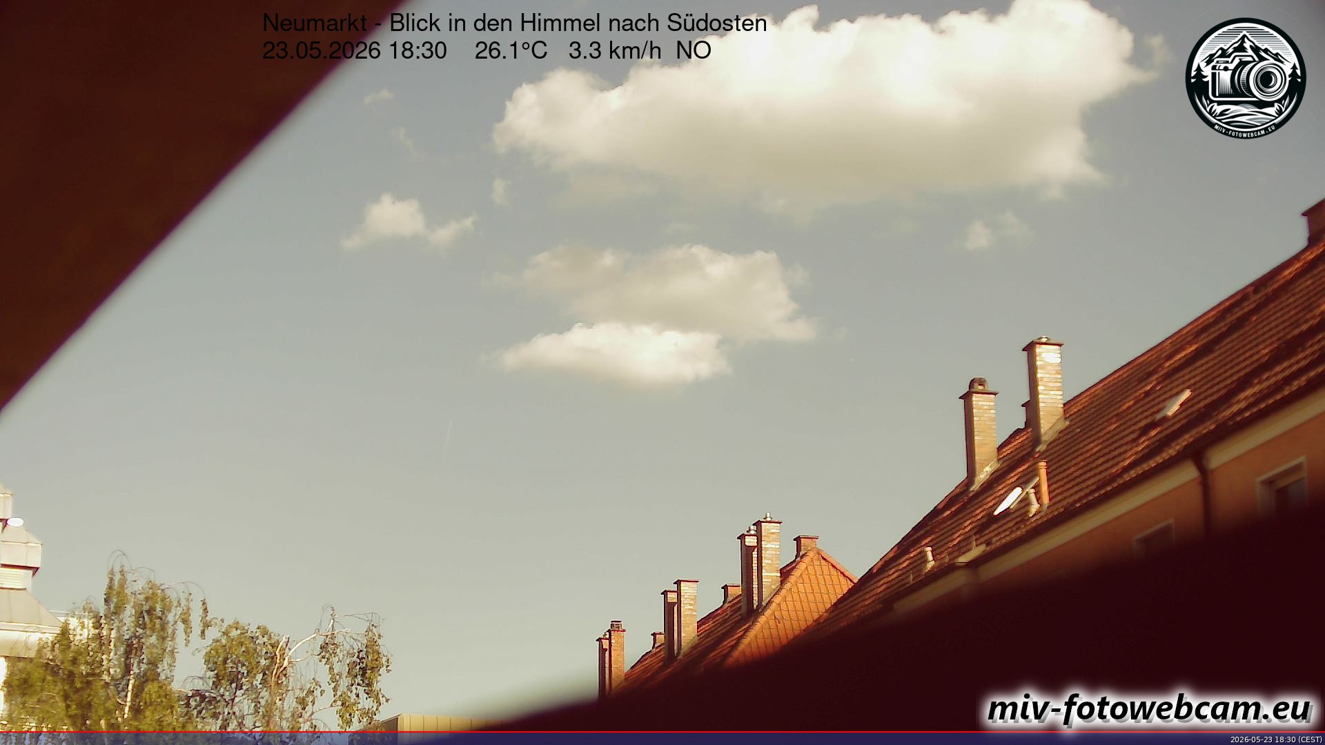 Archiv Foto Neumarkt in der Oberpfalz: Wetter-Webcam Richtung Südosten