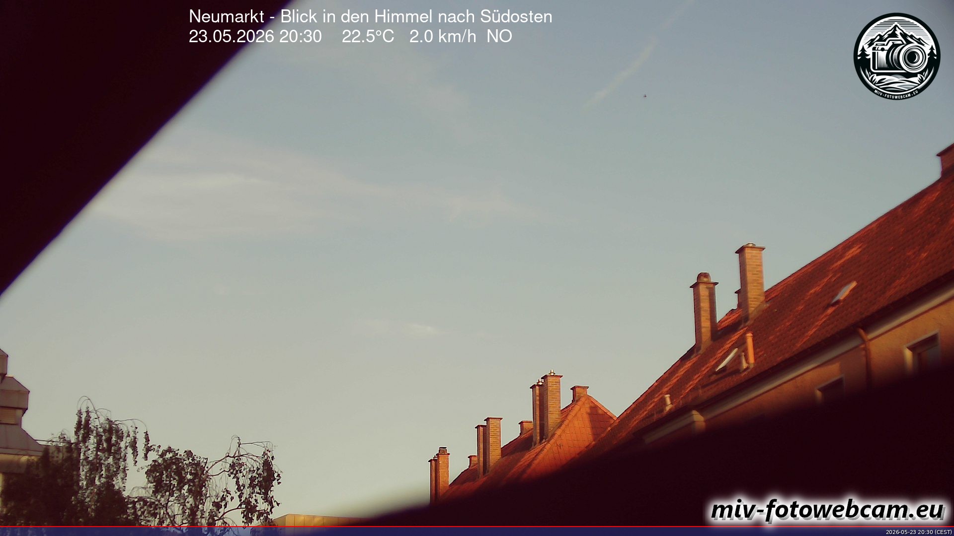 Archiv Foto Neumarkt in der Oberpfalz: Wetter-Webcam Richtung Südosten