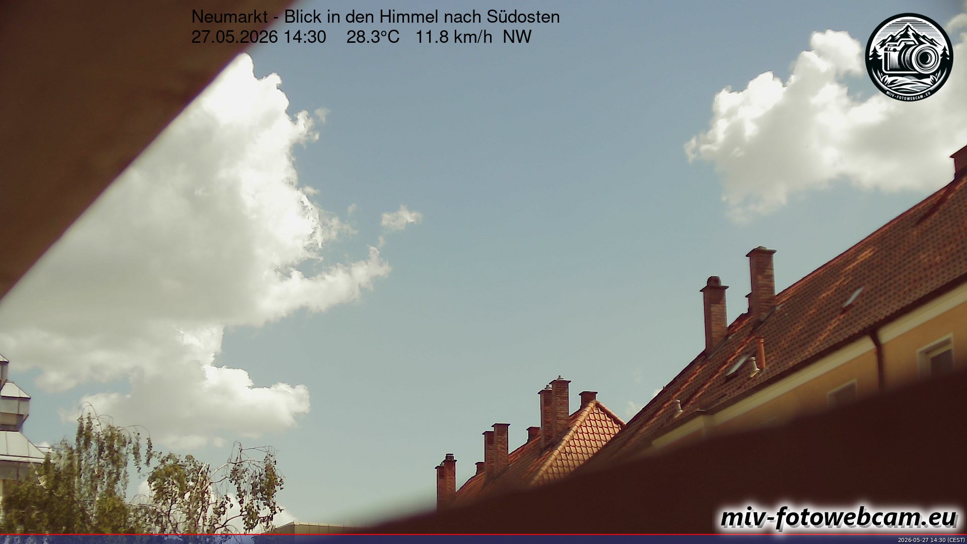 Archiv Foto Neumarkt in der Oberpfalz: Wetter-Webcam Richtung Südosten