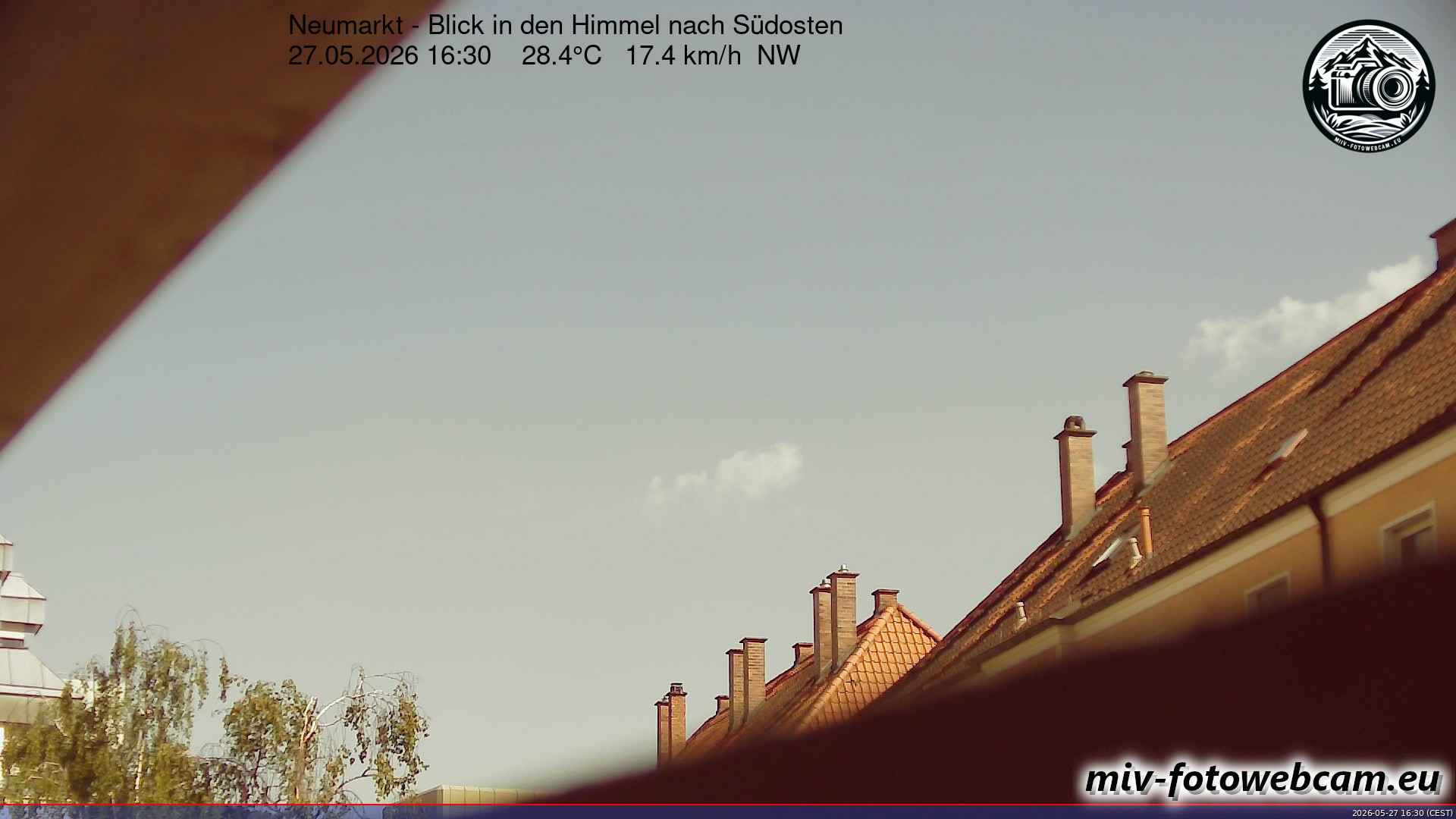 Archiv Foto Neumarkt in der Oberpfalz: Wetter-Webcam Richtung Südosten