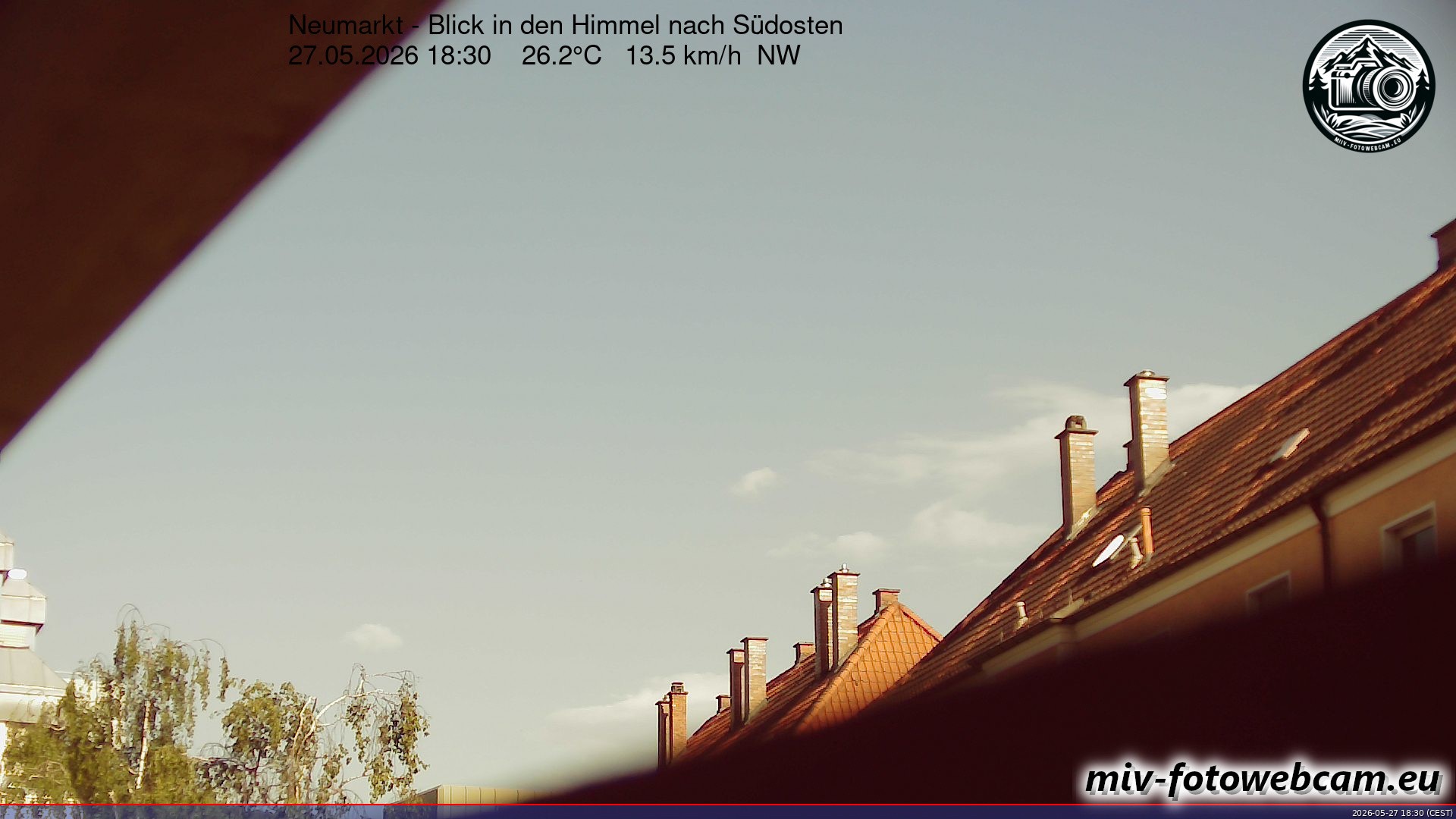 Archiv Foto Neumarkt in der Oberpfalz: Wetter-Webcam Richtung Südosten